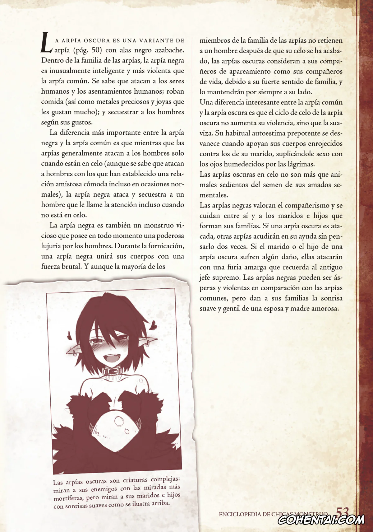Mamono Musume Zukan | Monster Girl Encyclopedia hentai, Monster Girl Encyclopedia Vol. 1 | Enciclopedia de Chicas Monstruo, pagina 54