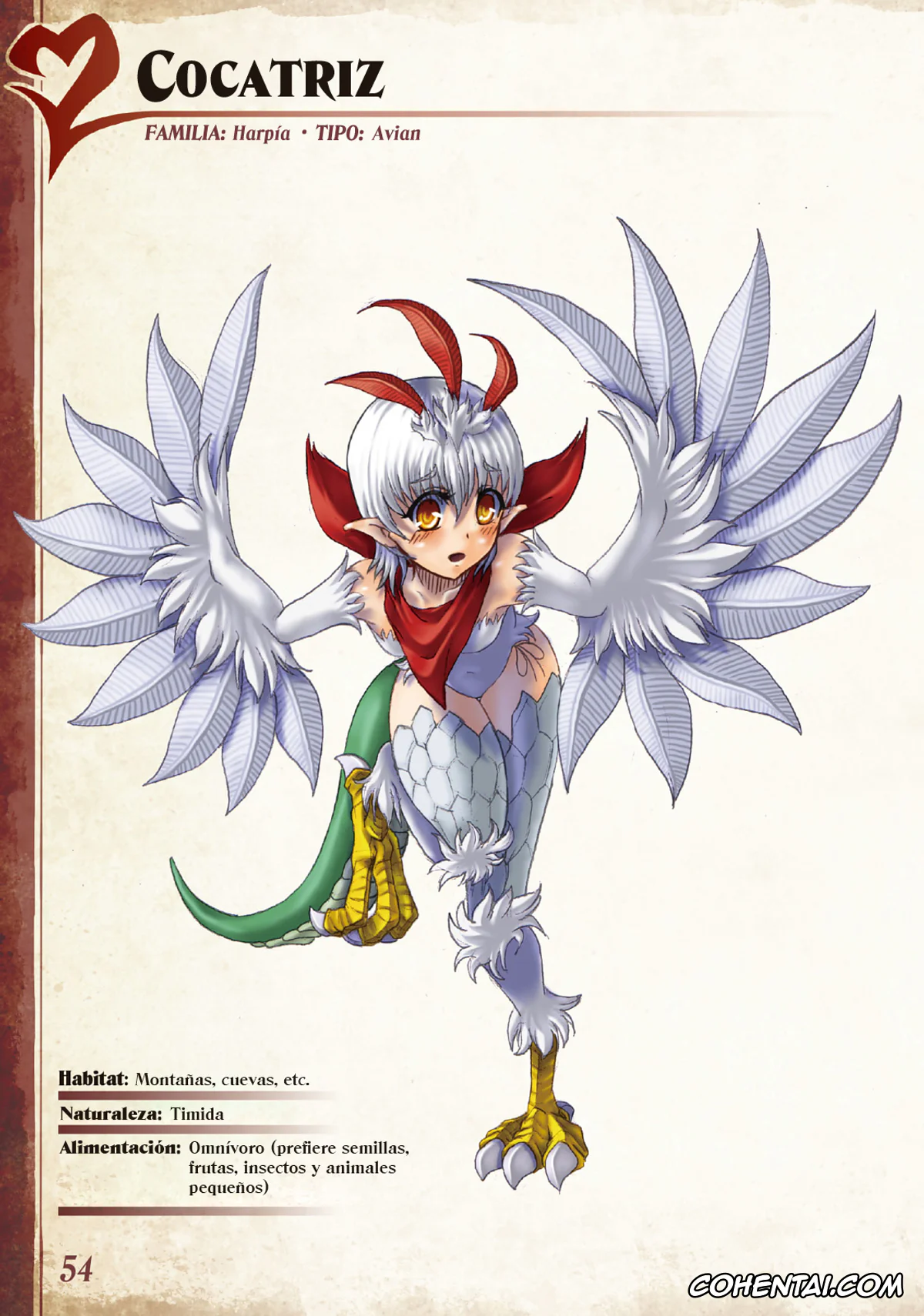 Mamono Musume Zukan | Monster Girl Encyclopedia xxx, Monster Girl Encyclopedia Vol. 1 | Enciclopedia de Chicas Monstruo, pagina 55