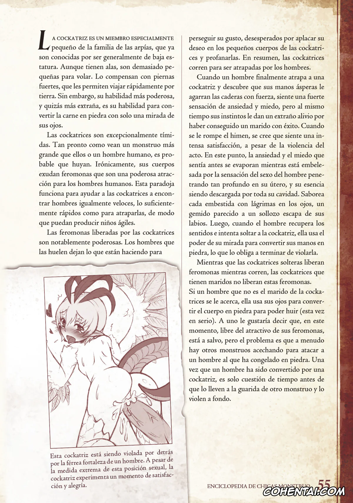 Mamono Musume Zukan | Monster Girl Encyclopedia porno, Monster Girl Encyclopedia Vol. 1 | Enciclopedia de Chicas Monstruo, pagina 56