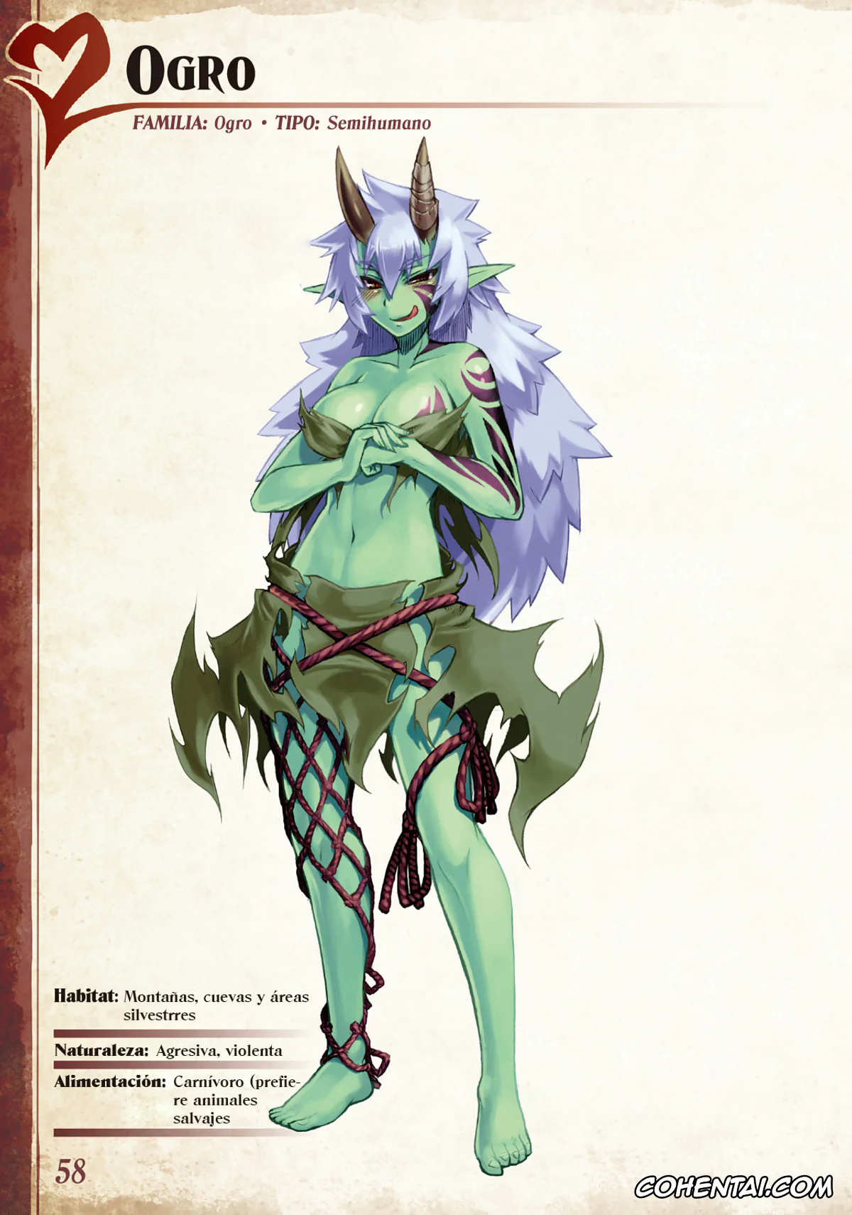 Mamono Musume Zukan | Monster Girl Encyclopedia porno, Monster Girl Encyclopedia Vol. 1 | Enciclopedia de Chicas Monstruo, pagina 59
