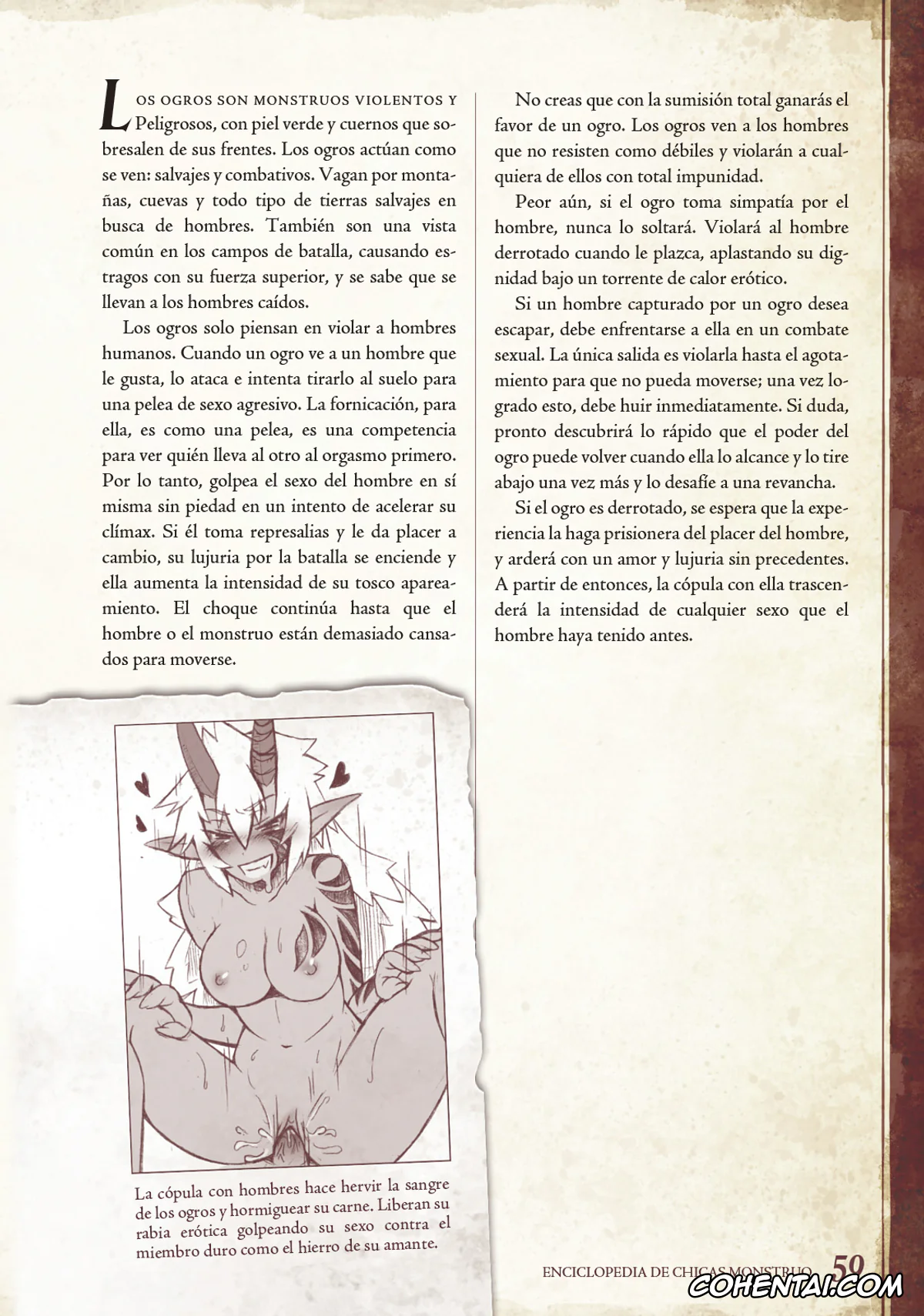 Mamono Musume Zukan | Monster Girl Encyclopedia hentai, Monster Girl Encyclopedia Vol. 1 | Enciclopedia de Chicas Monstruo, pagina 60
