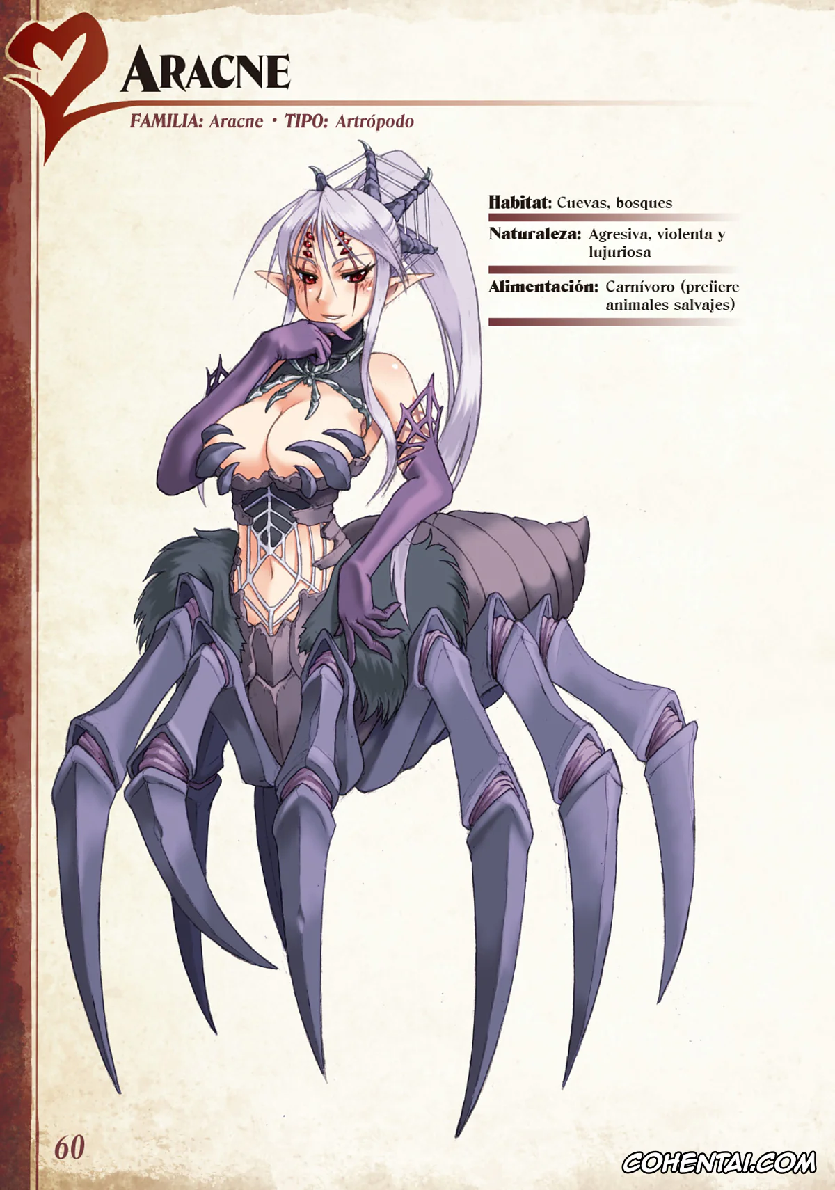 Mamono Musume Zukan | Monster Girl Encyclopedia xxx, Monster Girl Encyclopedia Vol. 1 | Enciclopedia de Chicas Monstruo, pagina 61