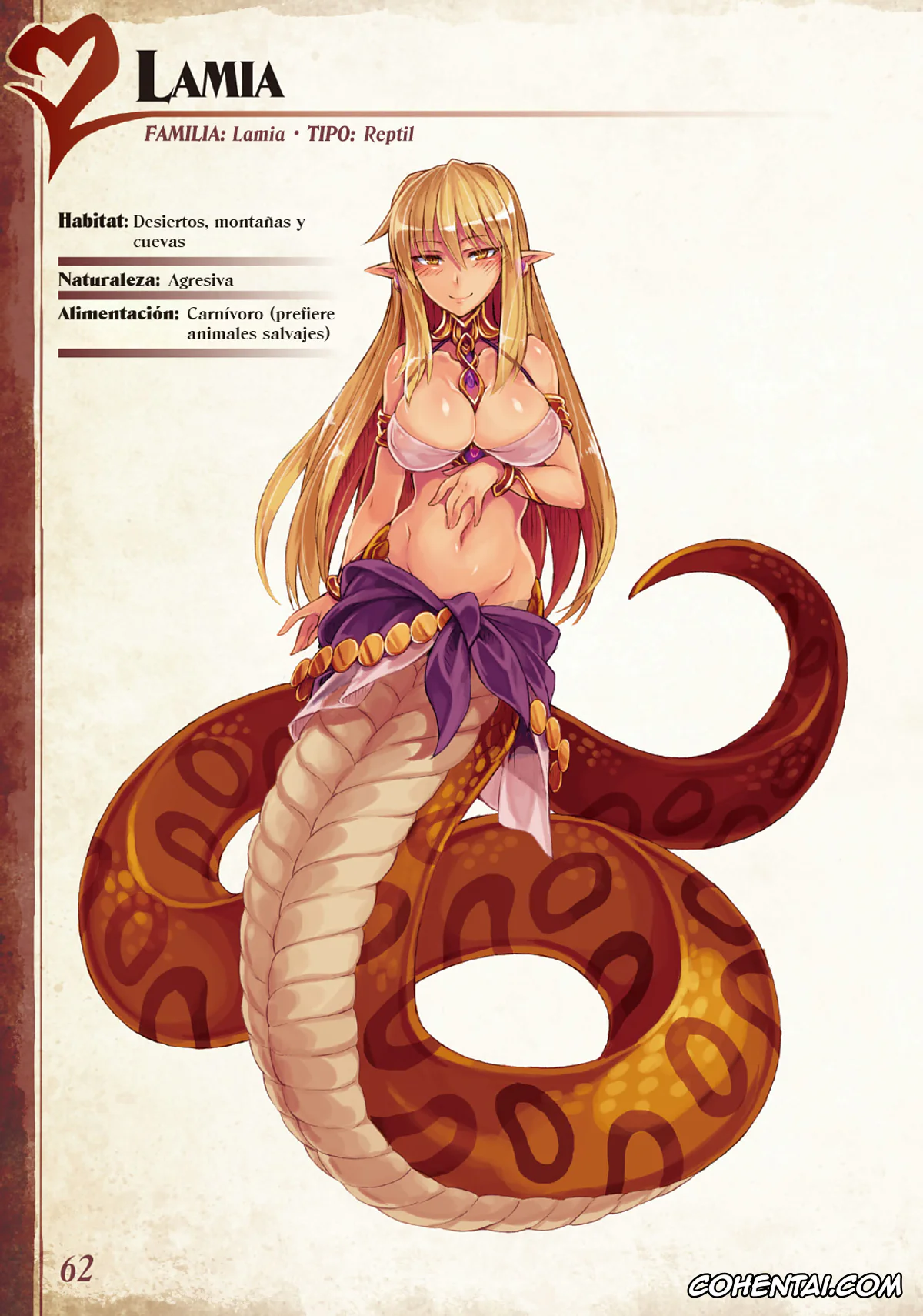 Mamono Musume Zukan | Monster Girl Encyclopedia hentai, Monster Girl Encyclopedia Vol. 1 | Enciclopedia de Chicas Monstruo, pagina 63