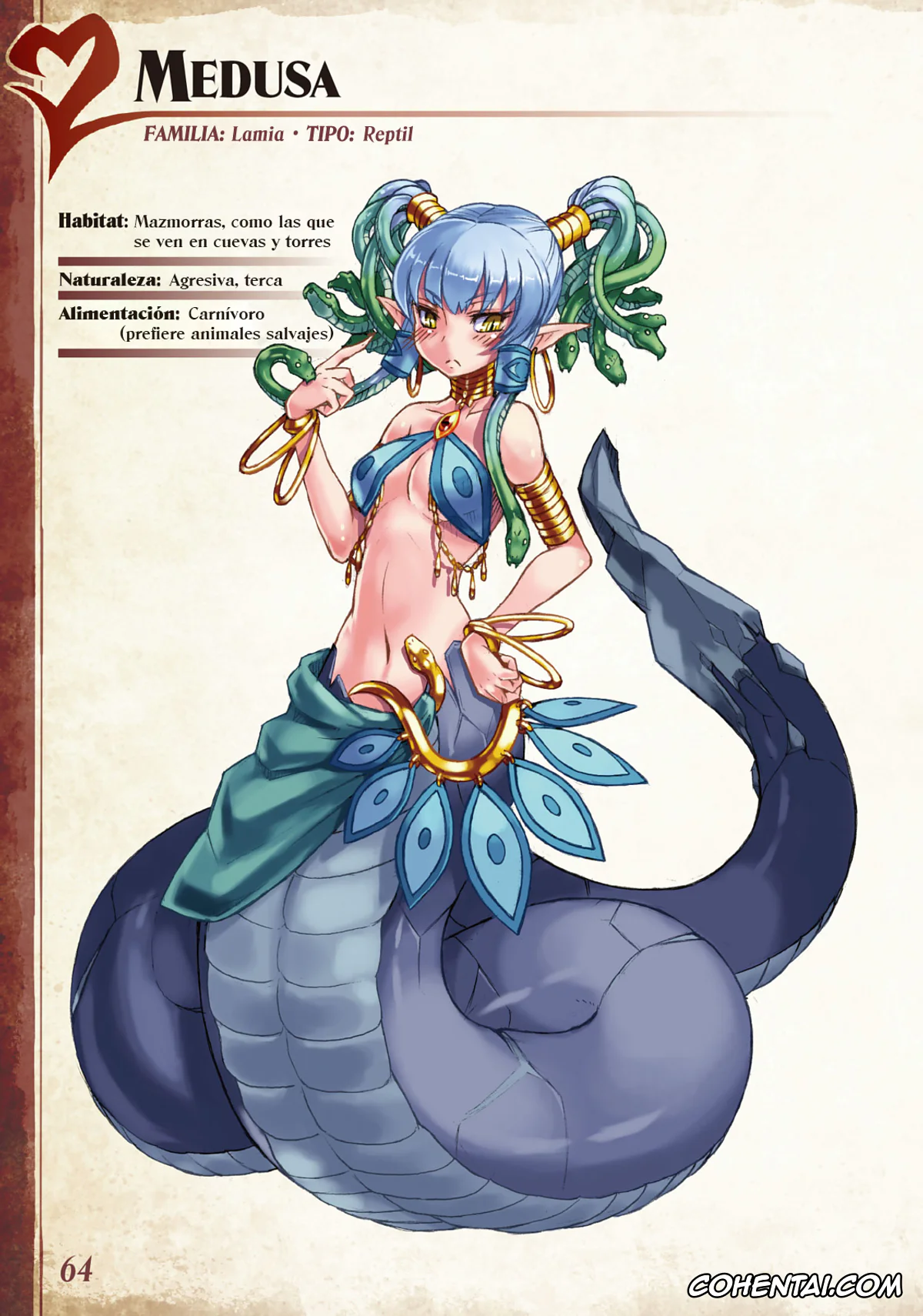 Mamono Musume Zukan | Monster Girl Encyclopedia porno, Monster Girl Encyclopedia Vol. 1 | Enciclopedia de Chicas Monstruo, pagina 65