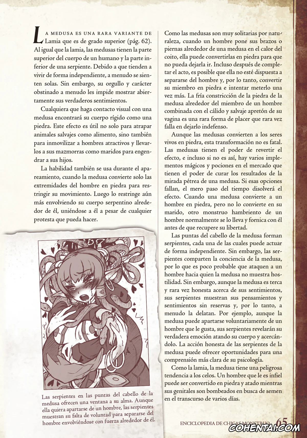 Mamono Musume Zukan | Monster Girl Encyclopedia hentai, Monster Girl Encyclopedia Vol. 1 | Enciclopedia de Chicas Monstruo, pagina 66