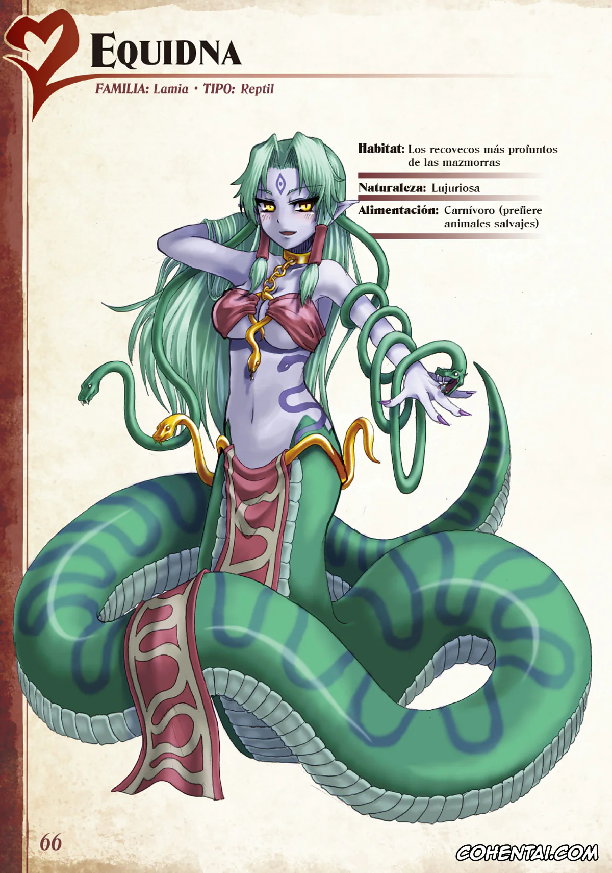 Mamono Musume Zukan | Monster Girl Encyclopedia xxx, Monster Girl Encyclopedia Vol. 1 | Enciclopedia de Chicas Monstruo, pagina 67