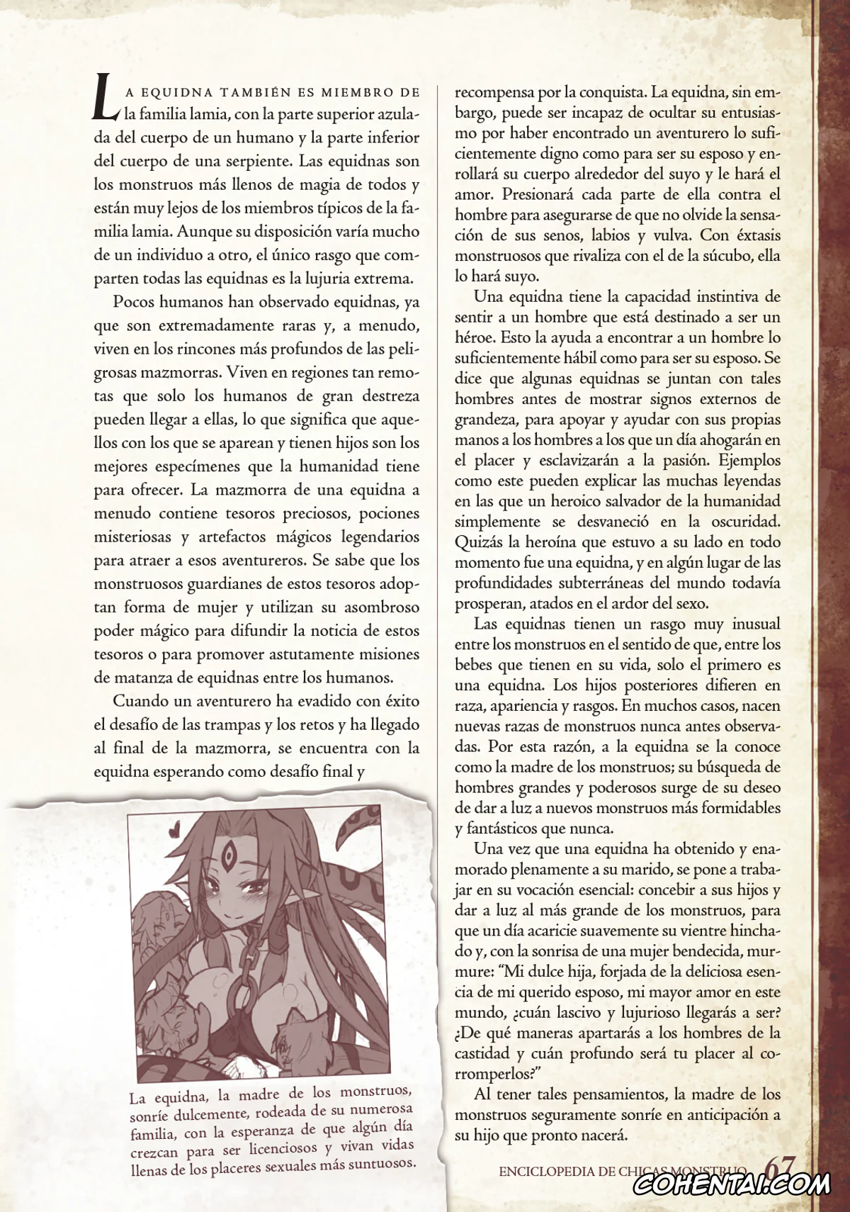 Mamono Musume Zukan | Monster Girl Encyclopedia porno, Monster Girl Encyclopedia Vol. 1 | Enciclopedia de Chicas Monstruo, pagina 68