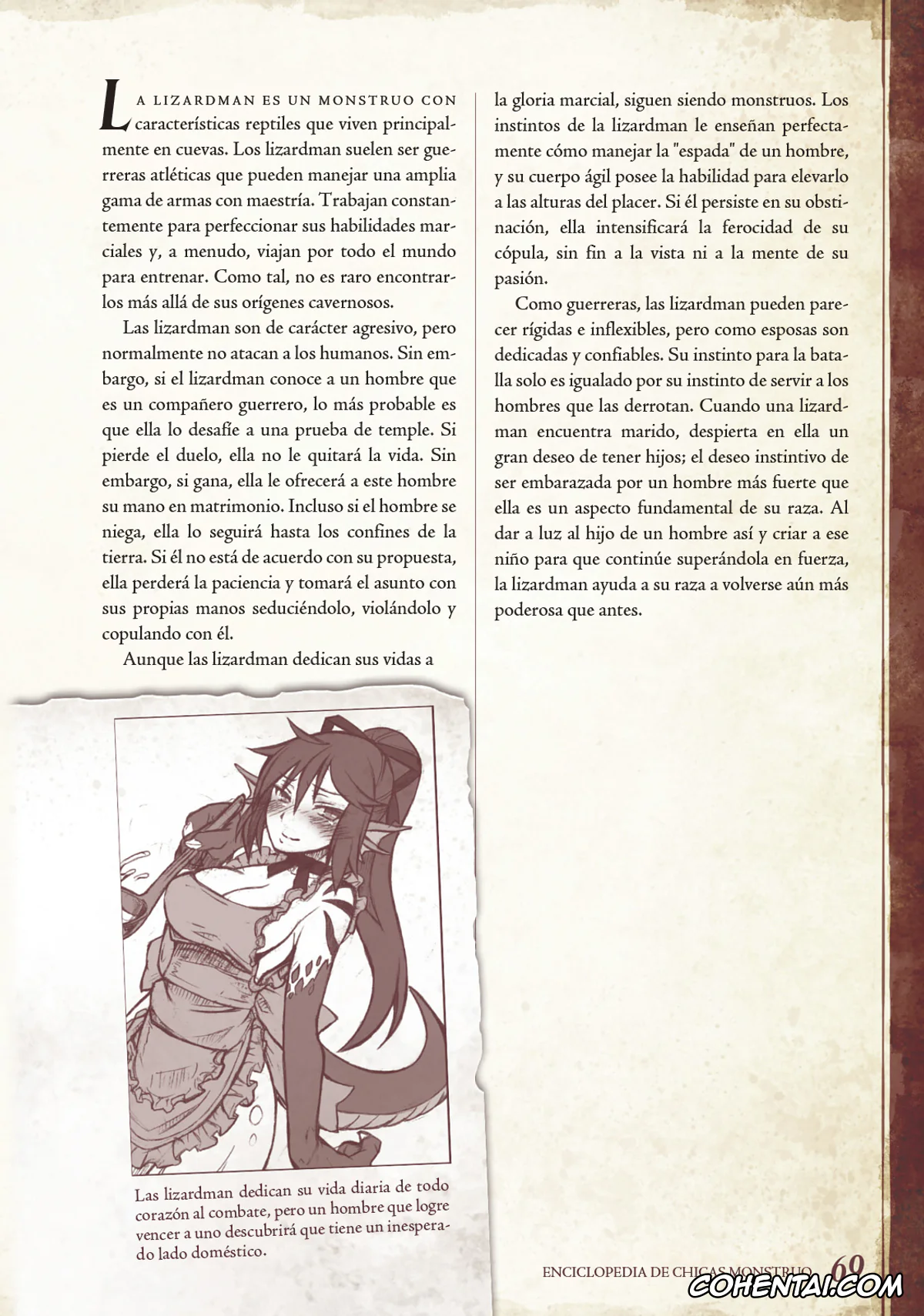 Mamono Musume Zukan | Monster Girl Encyclopedia xxx, Monster Girl Encyclopedia Vol. 1 | Enciclopedia de Chicas Monstruo, pagina 70