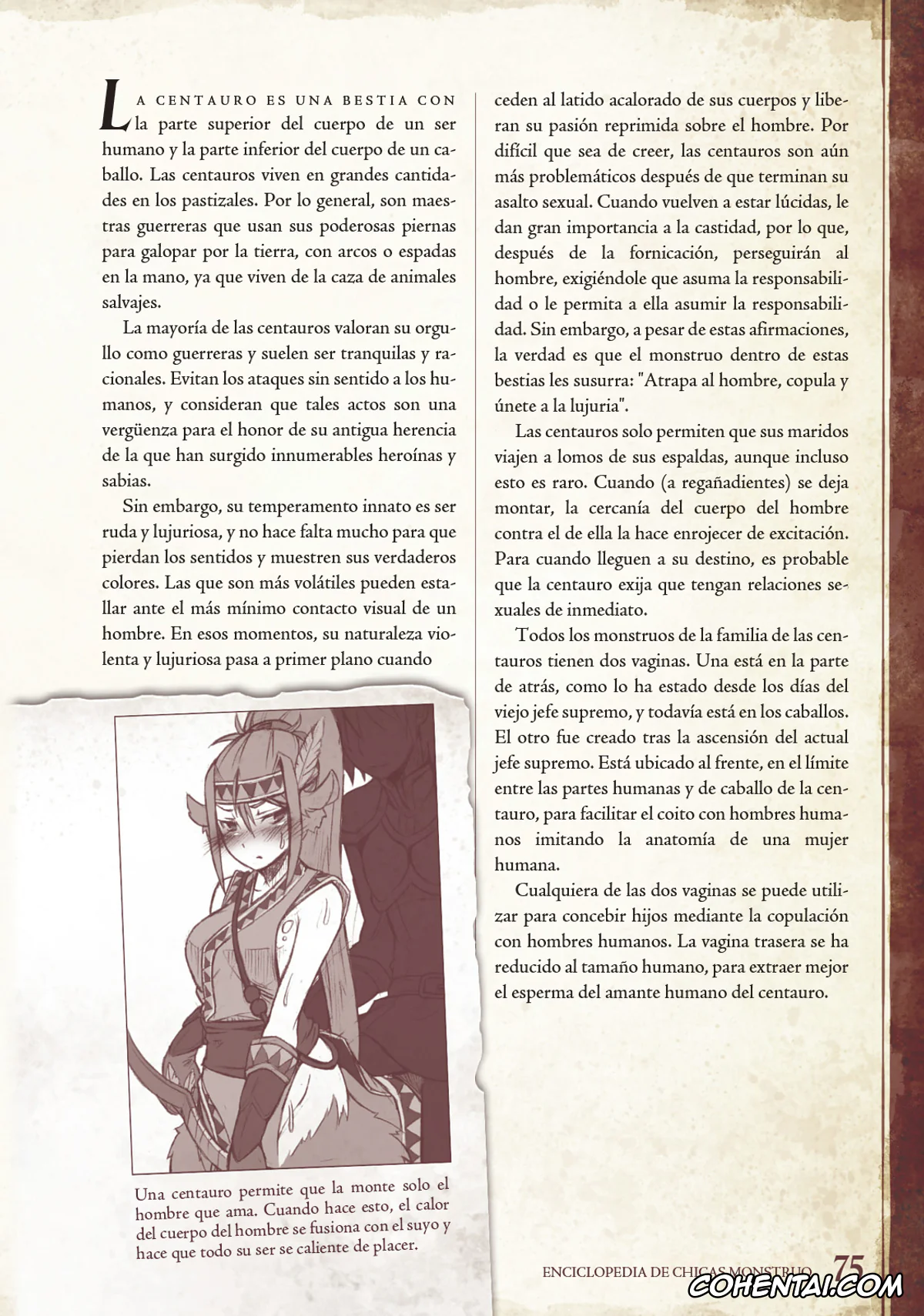 Mamono Musume Zukan | Monster Girl Encyclopedia xxx, Monster Girl Encyclopedia Vol. 1 | Enciclopedia de Chicas Monstruo, pagina 76