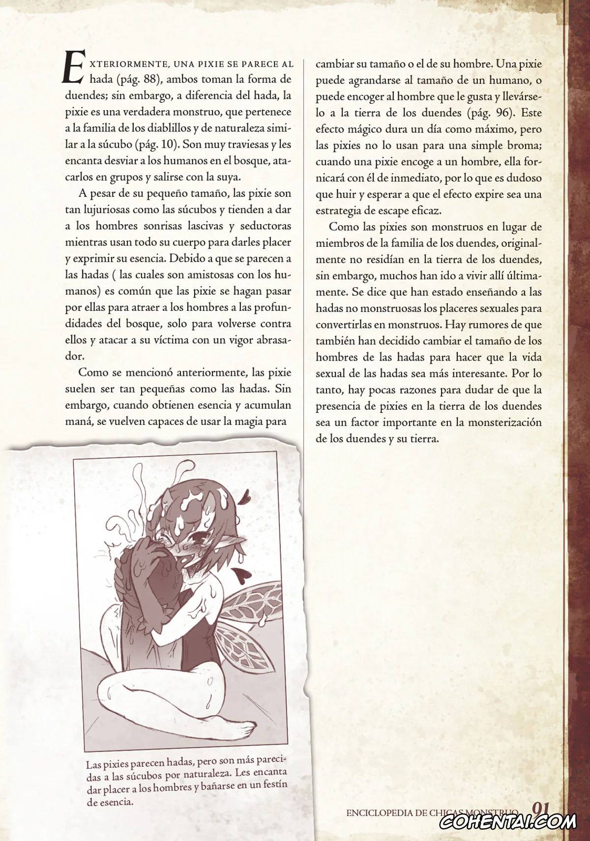 Mamono Musume Zukan | Monster Girl Encyclopedia porno, Monster Girl Encyclopedia Vol. 1 | Enciclopedia de Chicas Monstruo, pagina 92