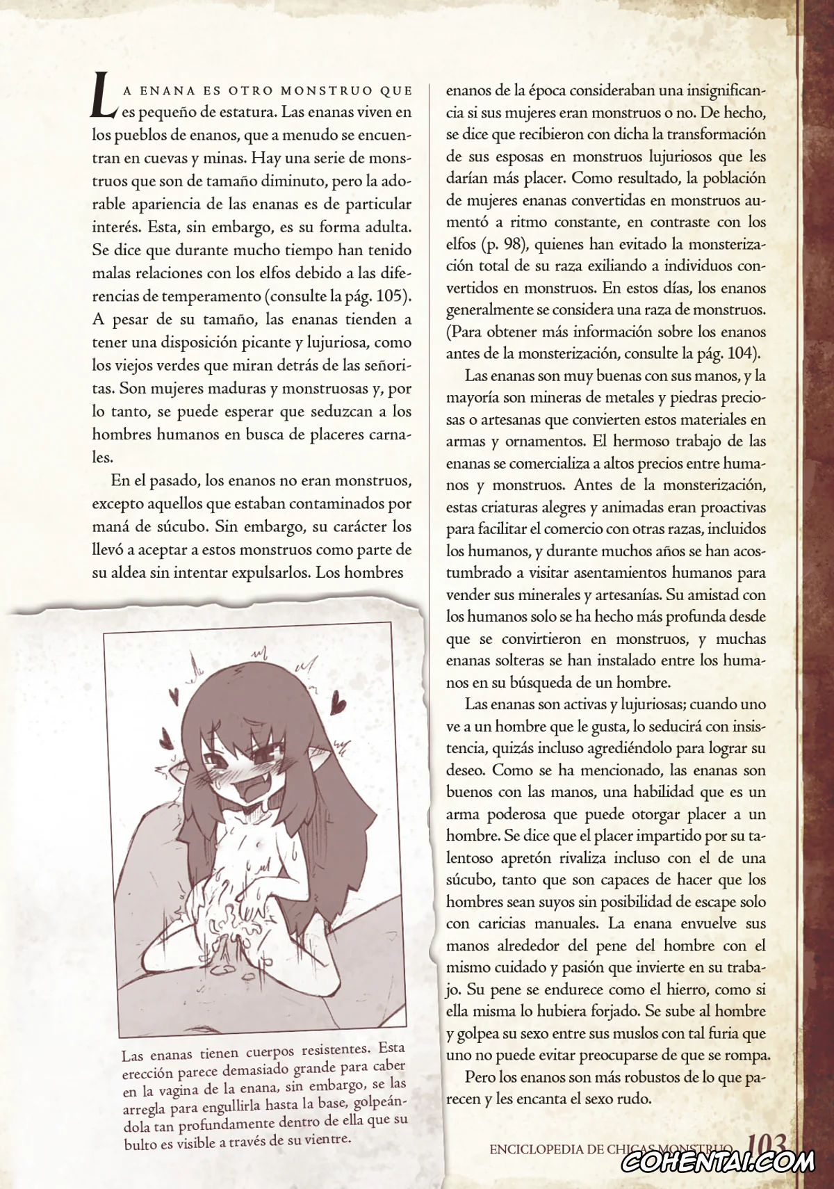 Mamono Musume Zukan | Monster Girl Encyclopedia porno, Monster Girl Encyclopedia Vol. 1 | Enciclopedia de Chicas Monstruo, pagina 104