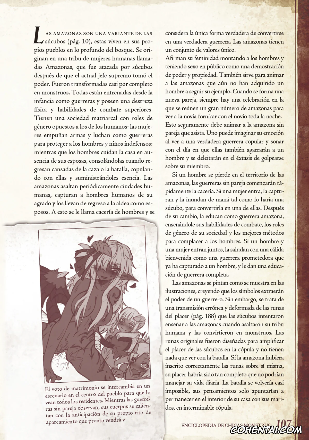 Mamono Musume Zukan | Monster Girl Encyclopedia hentai, Monster Girl Encyclopedia Vol. 1 | Enciclopedia de Chicas Monstruo, pagina 108
