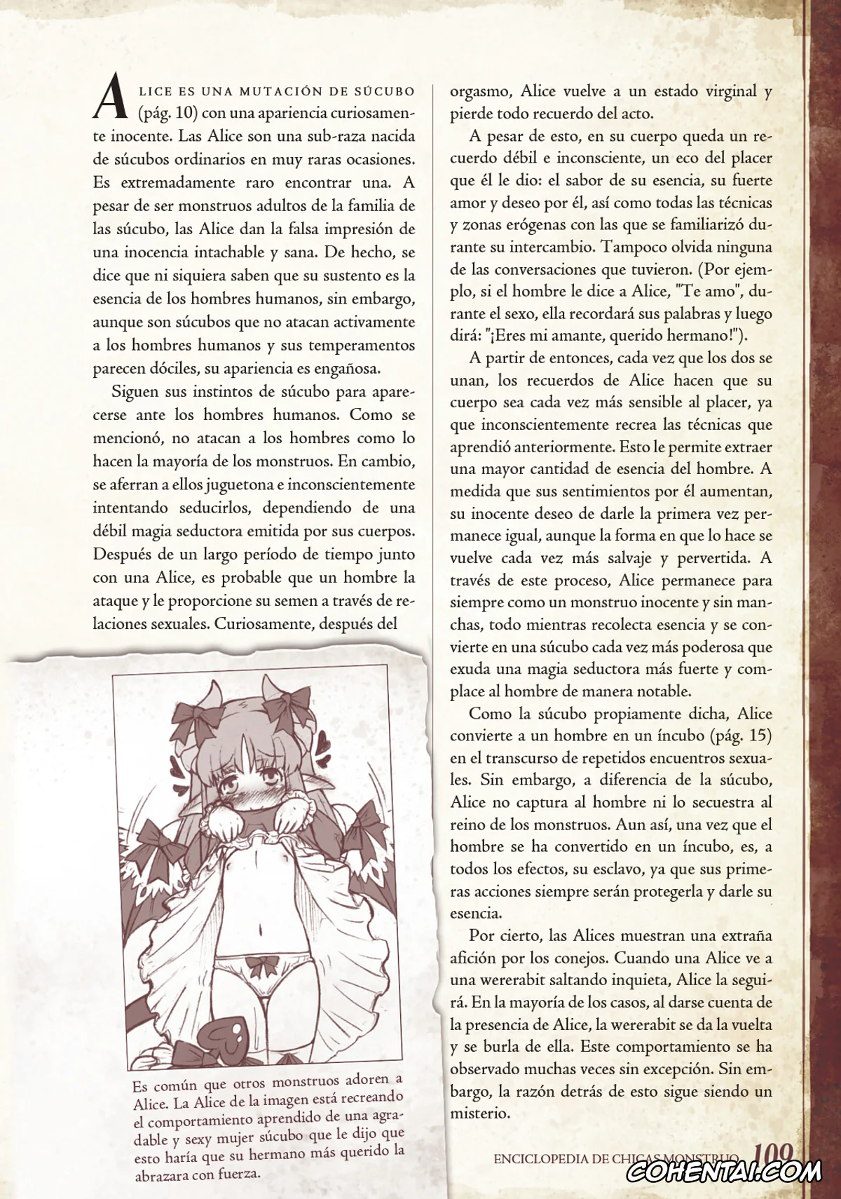 Mamono Musume Zukan | Monster Girl Encyclopedia porno, Monster Girl Encyclopedia Vol. 1 | Enciclopedia de Chicas Monstruo, pagina 110