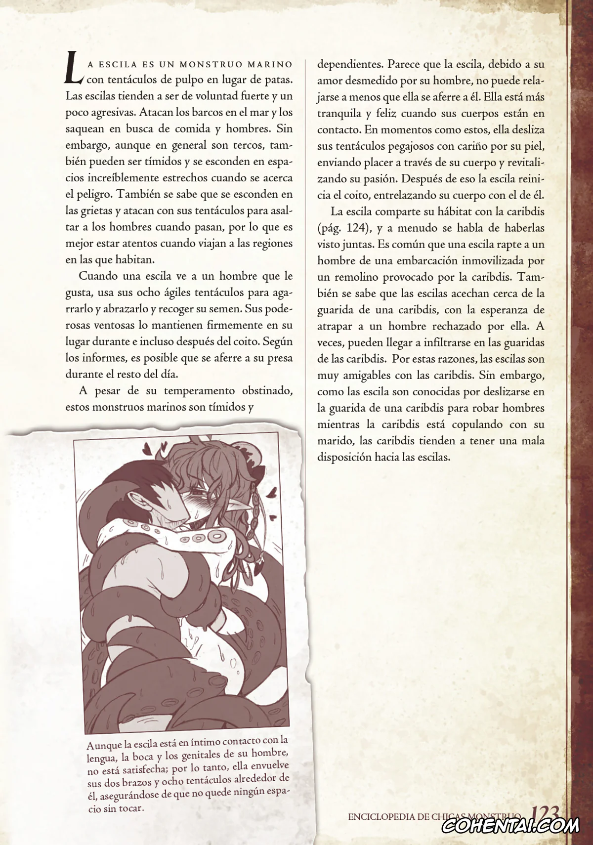 Mamono Musume Zukan | Monster Girl Encyclopedia xxx, Monster Girl Encyclopedia Vol. 1 | Enciclopedia de Chicas Monstruo, pagina 124