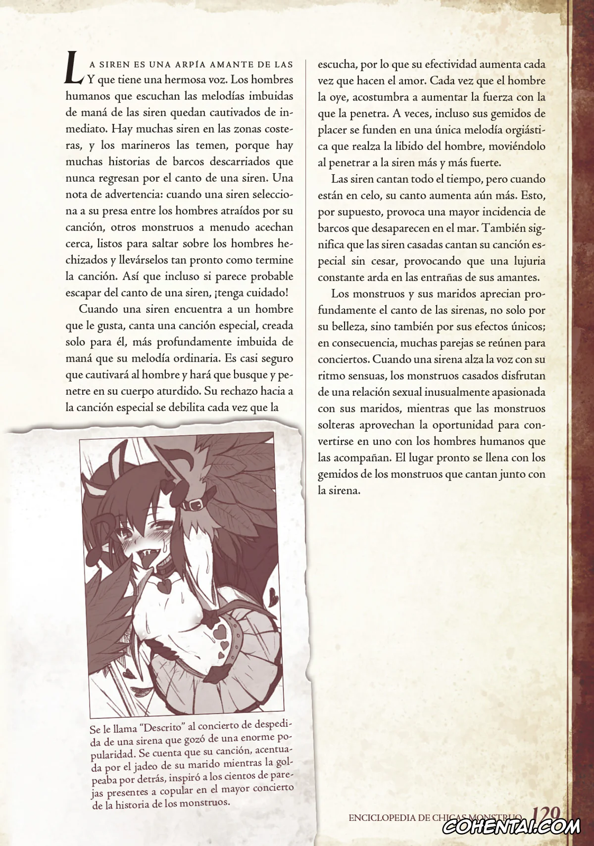 Mamono Musume Zukan | Monster Girl Encyclopedia xxx, Monster Girl Encyclopedia Vol. 1 | Enciclopedia de Chicas Monstruo, pagina 130