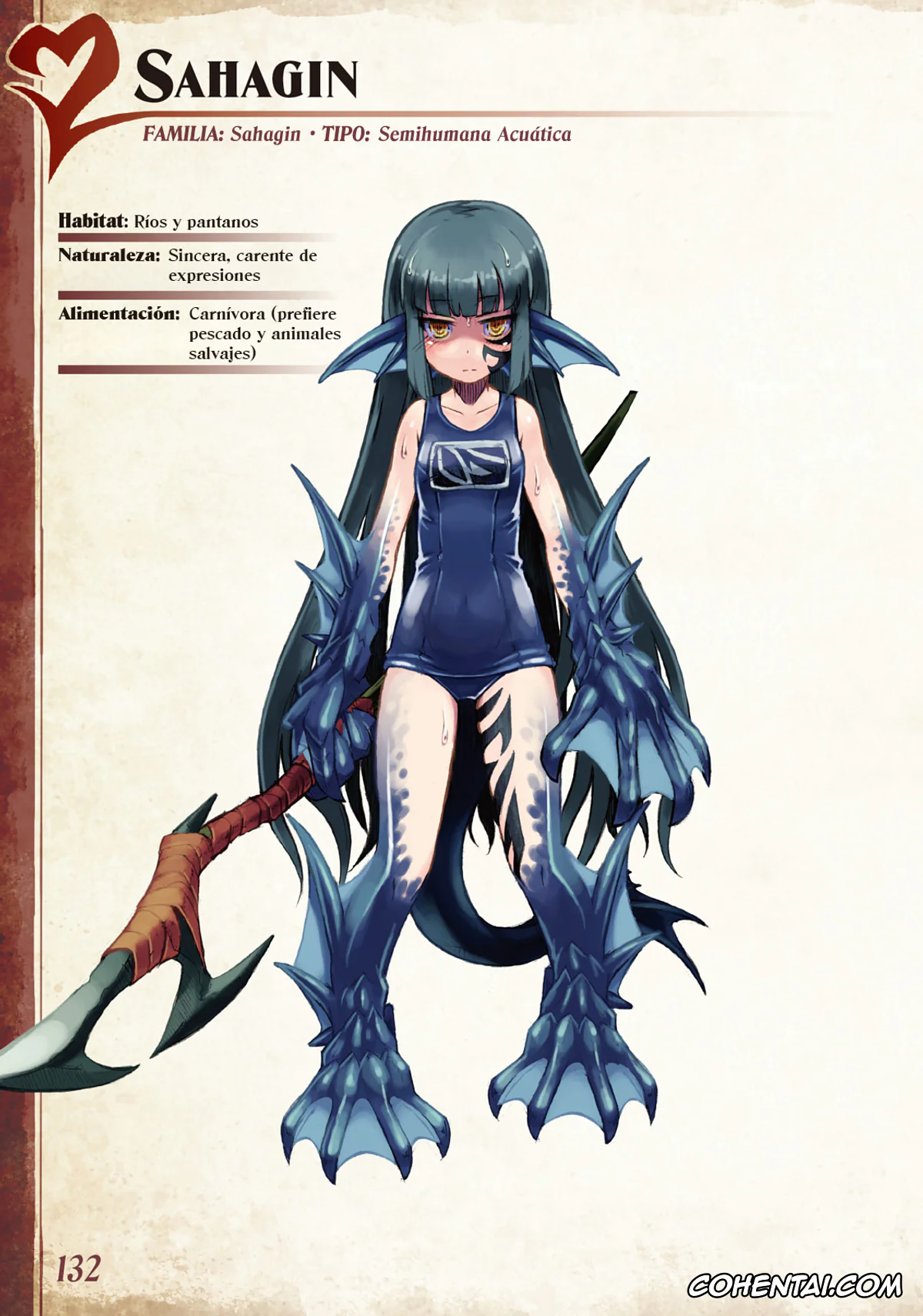 Mamono Musume Zukan | Monster Girl Encyclopedia xxx, Monster Girl Encyclopedia Vol. 1 | Enciclopedia de Chicas Monstruo, pagina 133