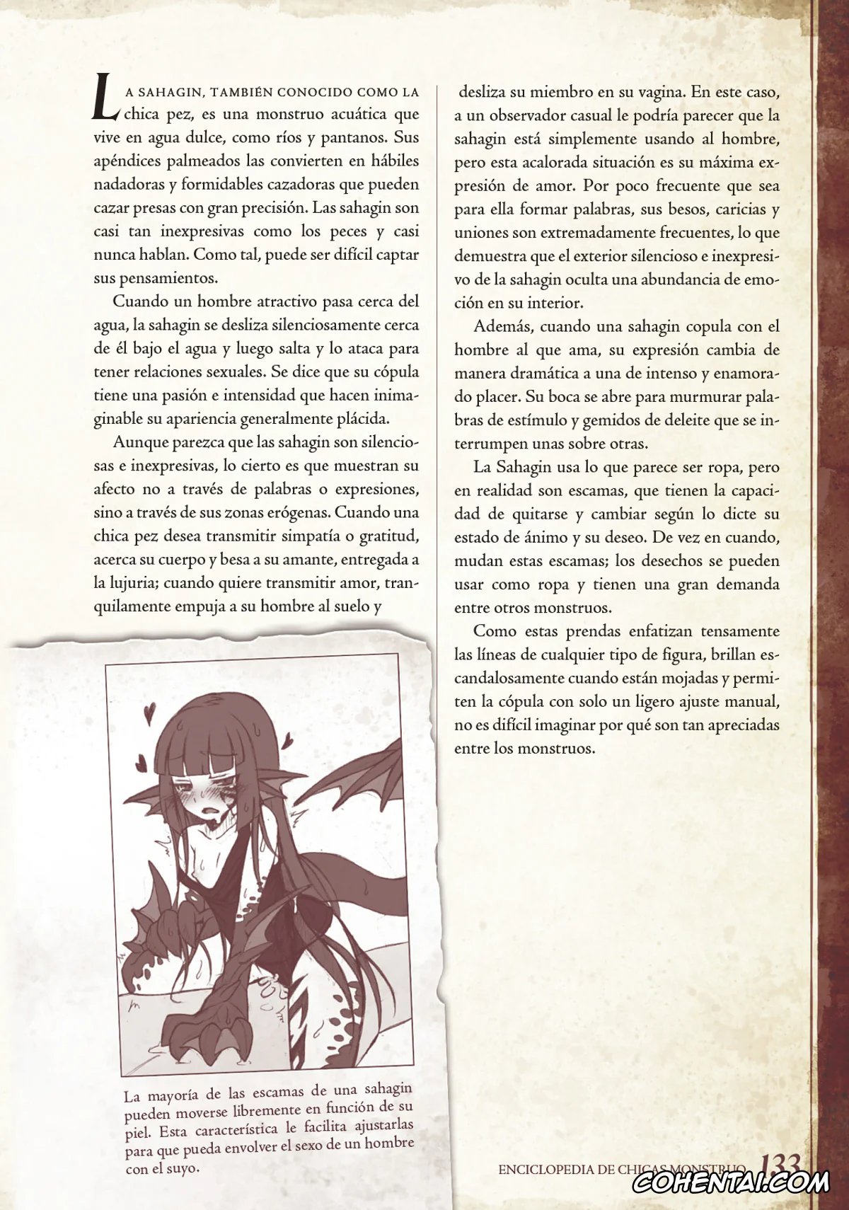 Mamono Musume Zukan | Monster Girl Encyclopedia porno, Monster Girl Encyclopedia Vol. 1 | Enciclopedia de Chicas Monstruo, pagina 134