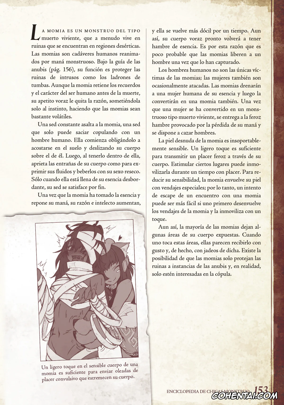 Mamono Musume Zukan | Monster Girl Encyclopedia xxx, Monster Girl Encyclopedia Vol. 1 | Enciclopedia de Chicas Monstruo, pagina 154
