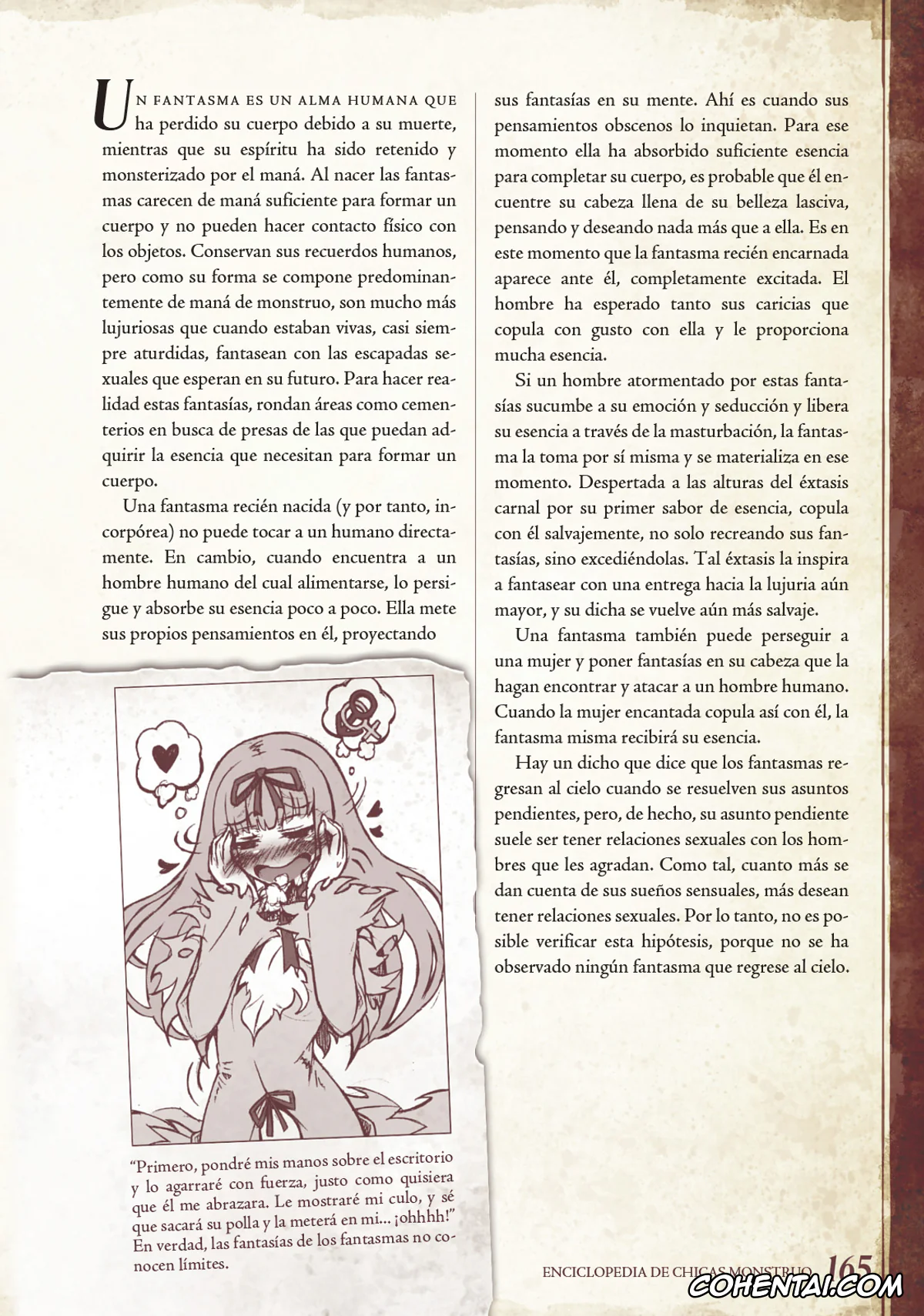 Mamono Musume Zukan | Monster Girl Encyclopedia xxx, Monster Girl Encyclopedia Vol. 1 | Enciclopedia de Chicas Monstruo, pagina 166