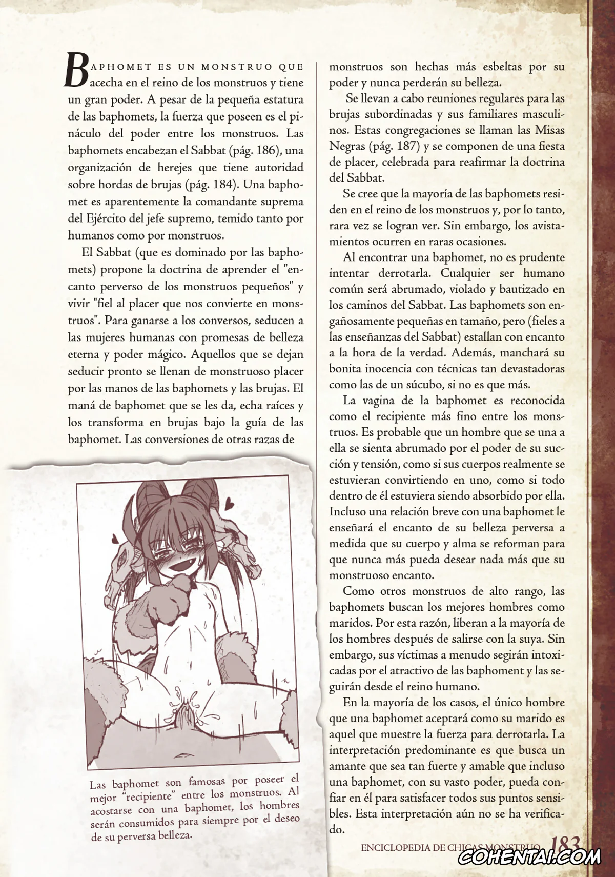 Mamono Musume Zukan | Monster Girl Encyclopedia xxx, Monster Girl Encyclopedia Vol. 1 | Enciclopedia de Chicas Monstruo, pagina 184