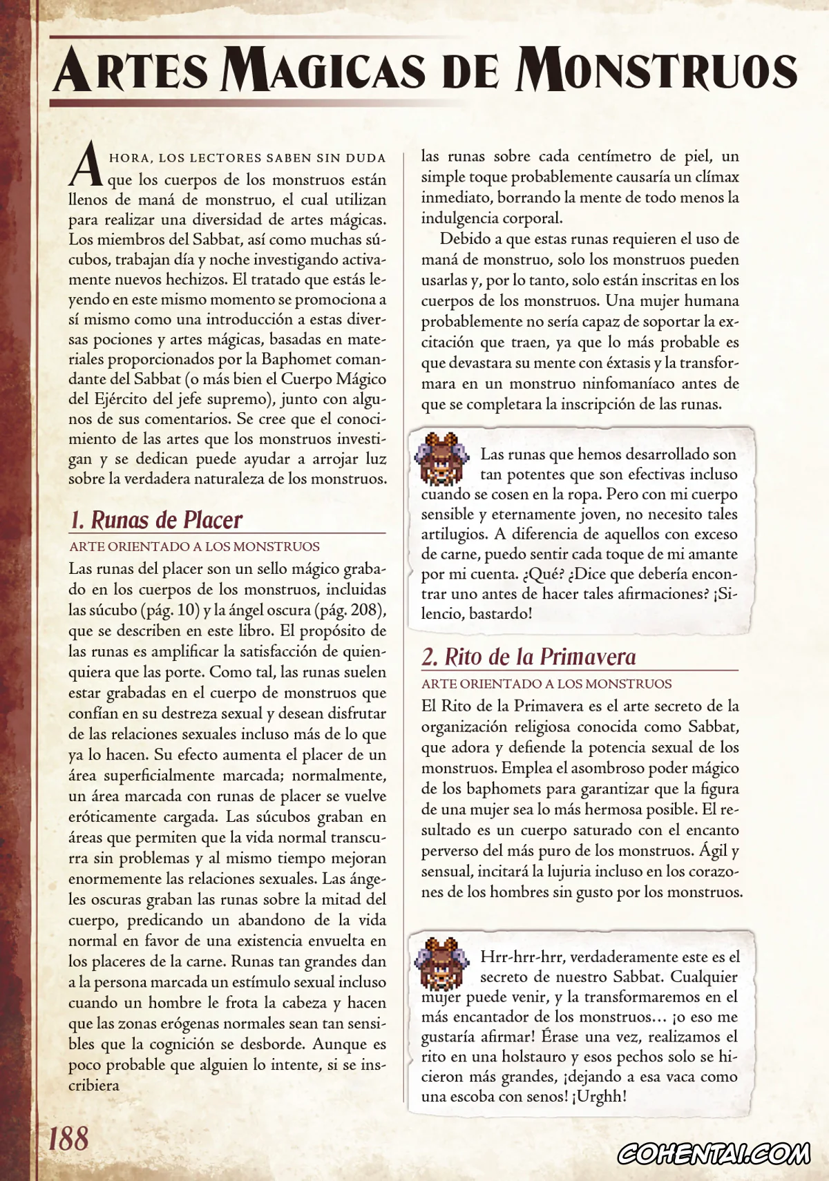 Mamono Musume Zukan | Monster Girl Encyclopedia hentai, Monster Girl Encyclopedia Vol. 1 | Enciclopedia de Chicas Monstruo, pagina 189