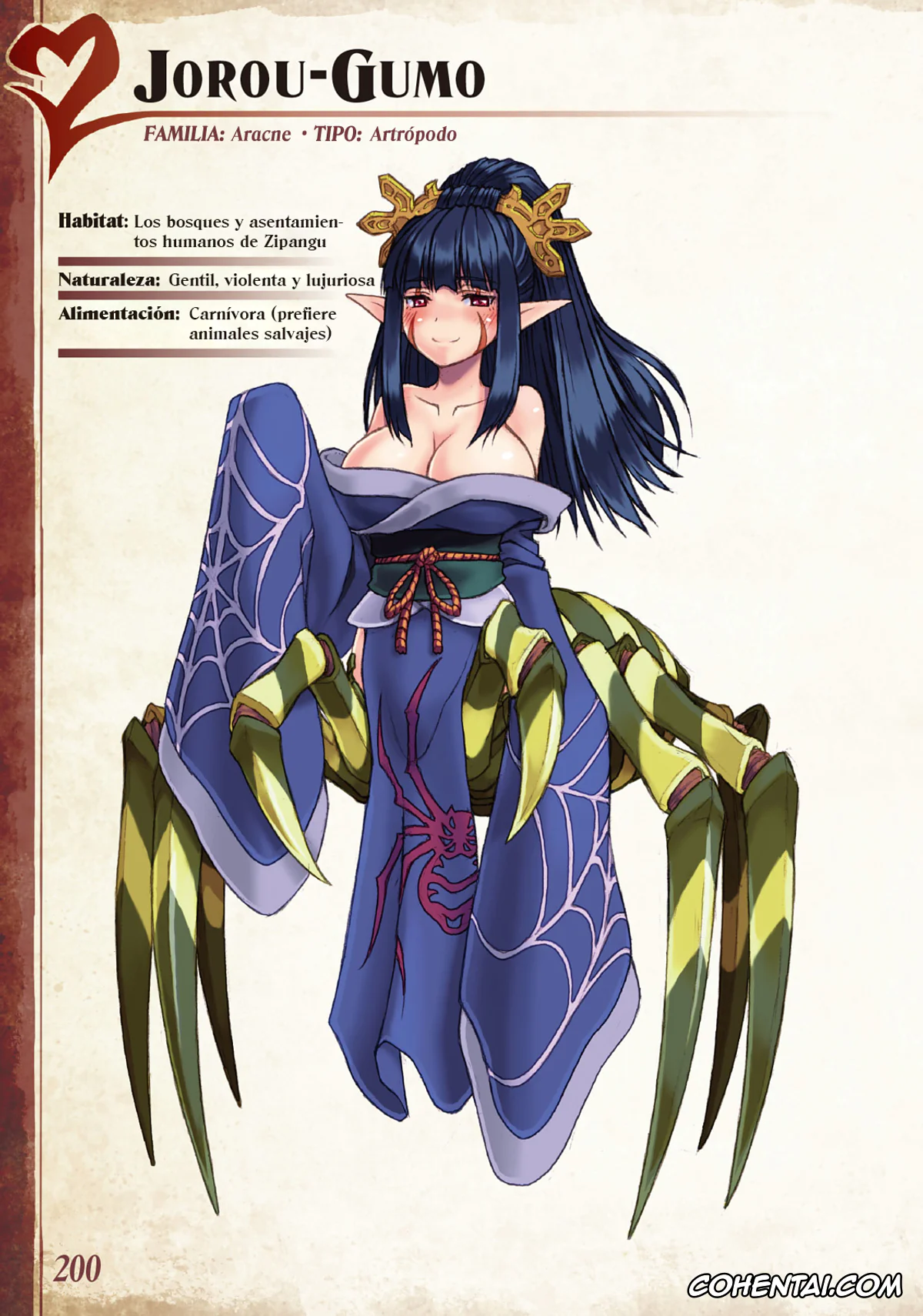 Mamono Musume Zukan | Monster Girl Encyclopedia hentai, Monster Girl Encyclopedia Vol. 1 | Enciclopedia de Chicas Monstruo, pagina 201