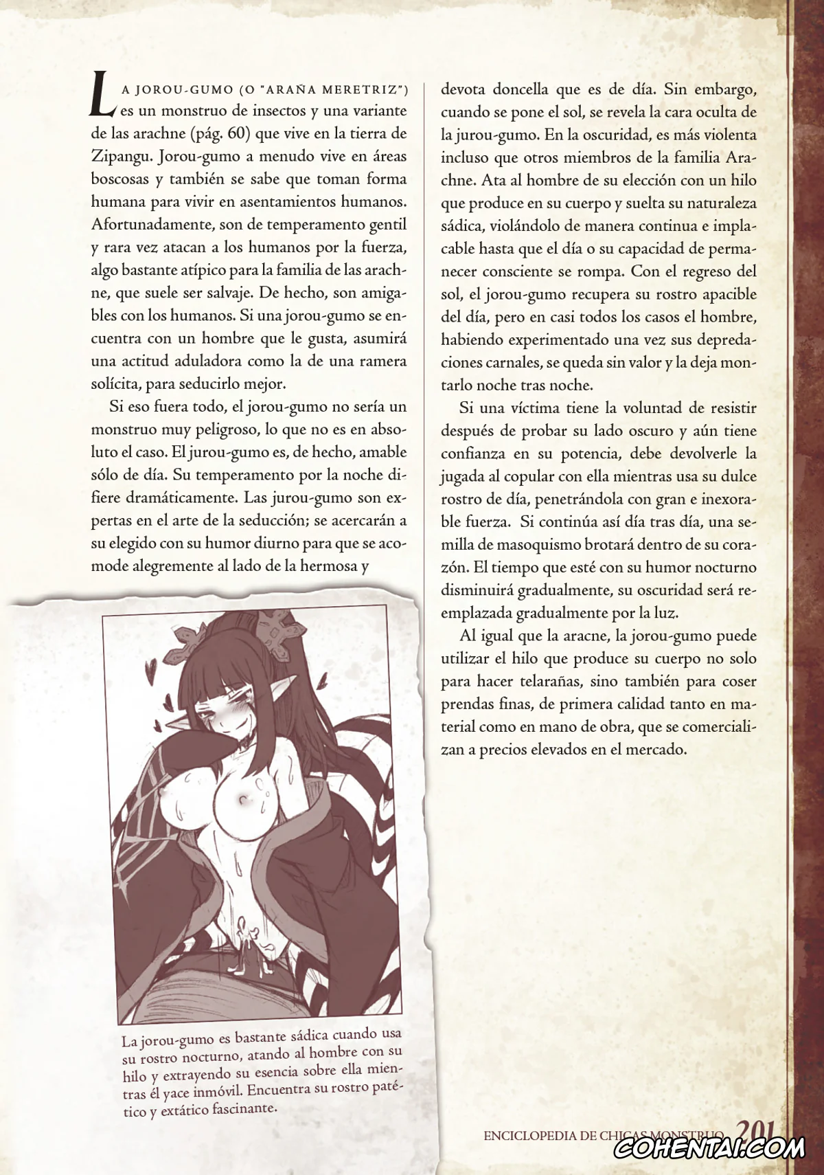 Mamono Musume Zukan | Monster Girl Encyclopedia xxx, Monster Girl Encyclopedia Vol. 1 | Enciclopedia de Chicas Monstruo, pagina 202