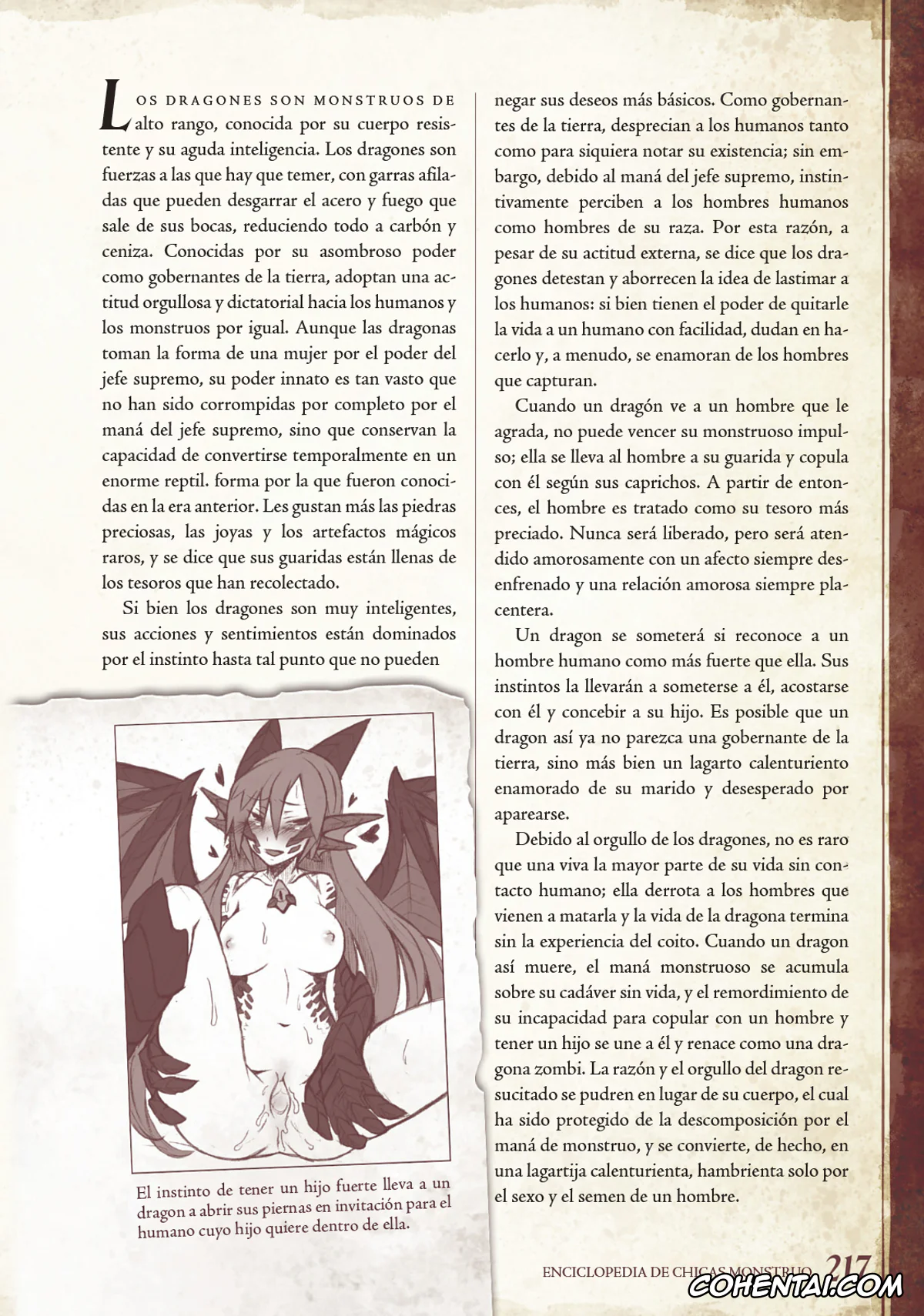 Mamono Musume Zukan | Monster Girl Encyclopedia porno, Monster Girl Encyclopedia Vol. 1 | Enciclopedia de Chicas Monstruo, pagina 218