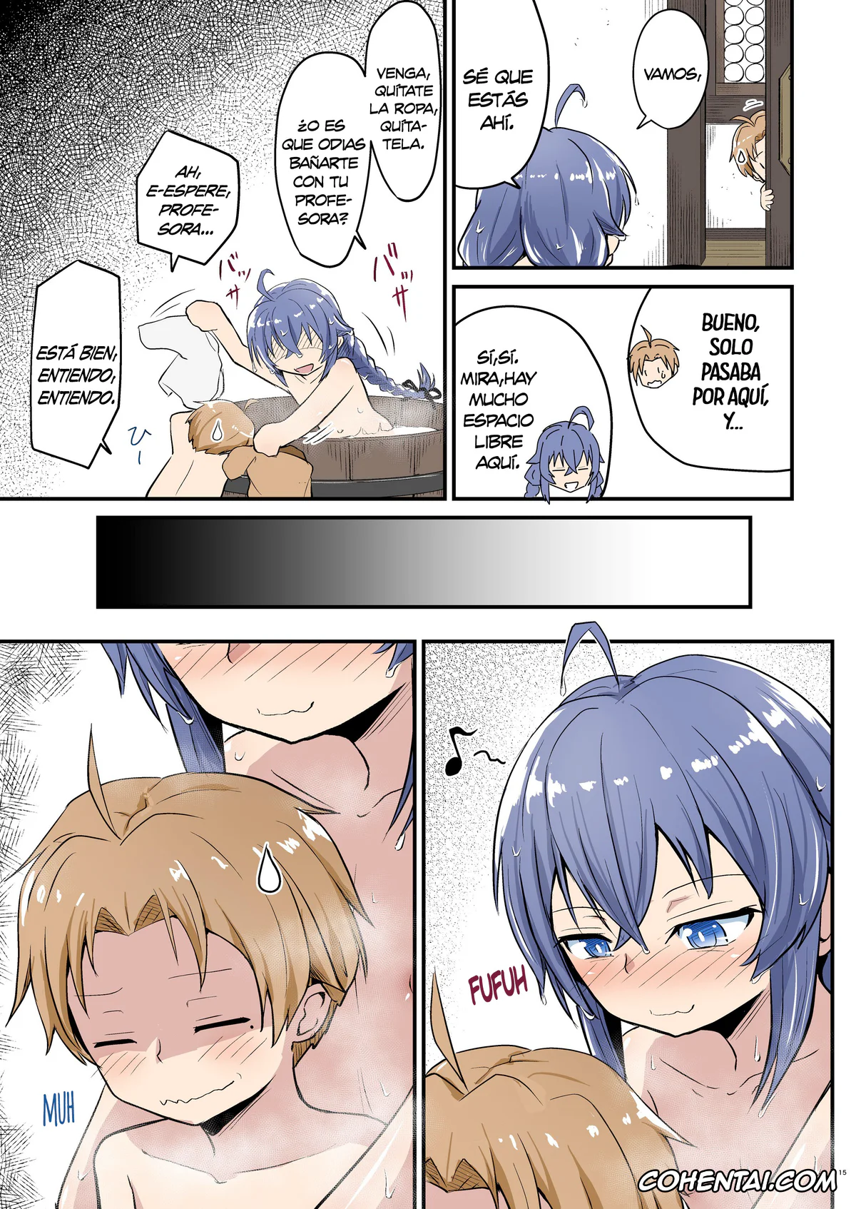 Mushoku Tensei ~Isekai Ittara Honki Dasu~ xxx, Roxy Migurdia xxx, Rudeus Greyrat xxx, Mushoku! (Ao) (Mushoku Tensei ~Isekai Ittara Honki Dasu~), pagina 16