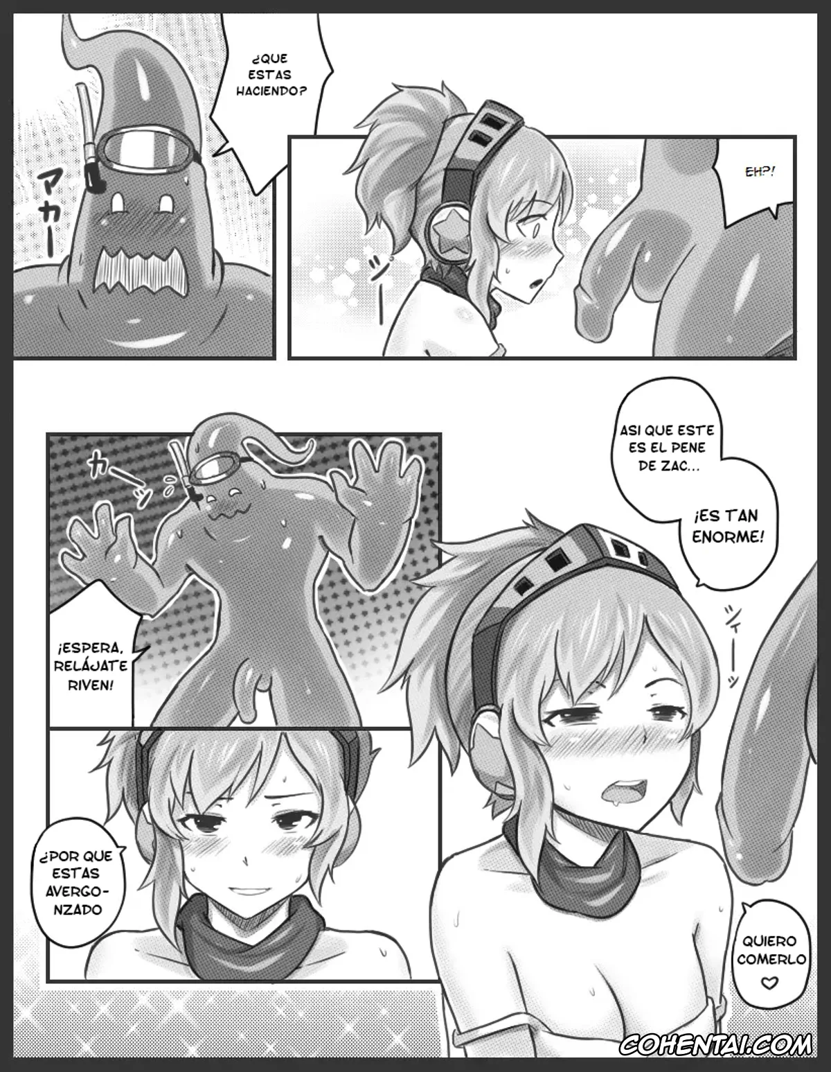 League of Legends porno, Riven porno, Zac porno, Get Caught! (Riven x Zac) (League of Legends), pagina 11