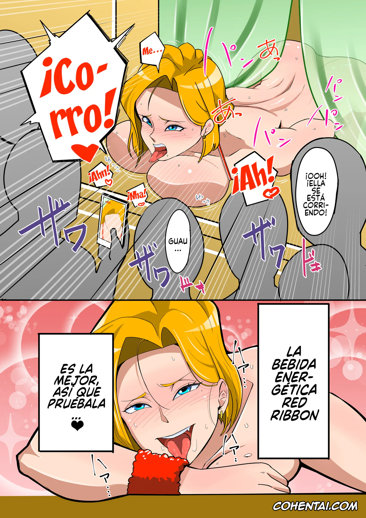 Dragon Ball Z hentai, Android 18 hentai, Krillin hentai, Energy Drink «Red Ribbon» (Dragon Ball Z), pagina 12