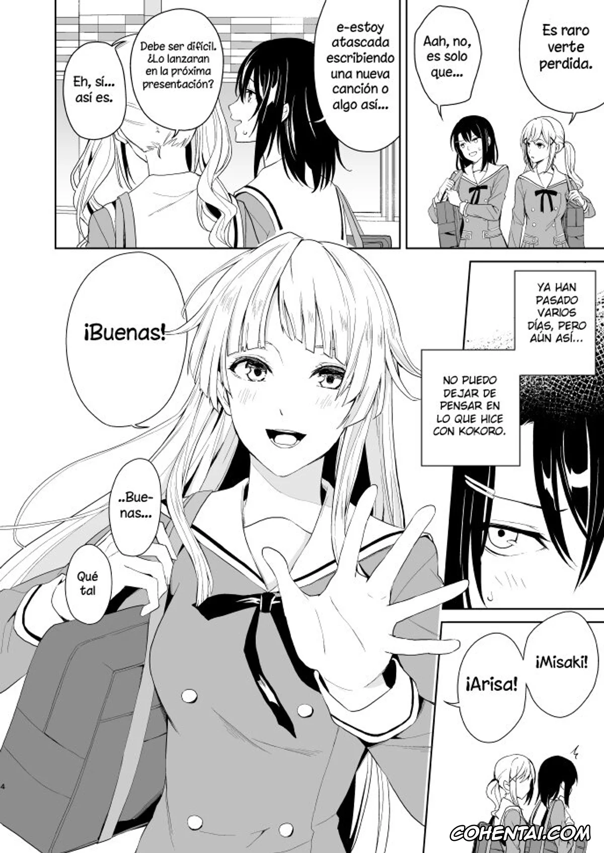 BanG Dream! hentai, Kokoro Tsurumaki hentai, Misaki Okusawa hentai, Shuumatsu Nidome no (BanG Dream!), pagina 3