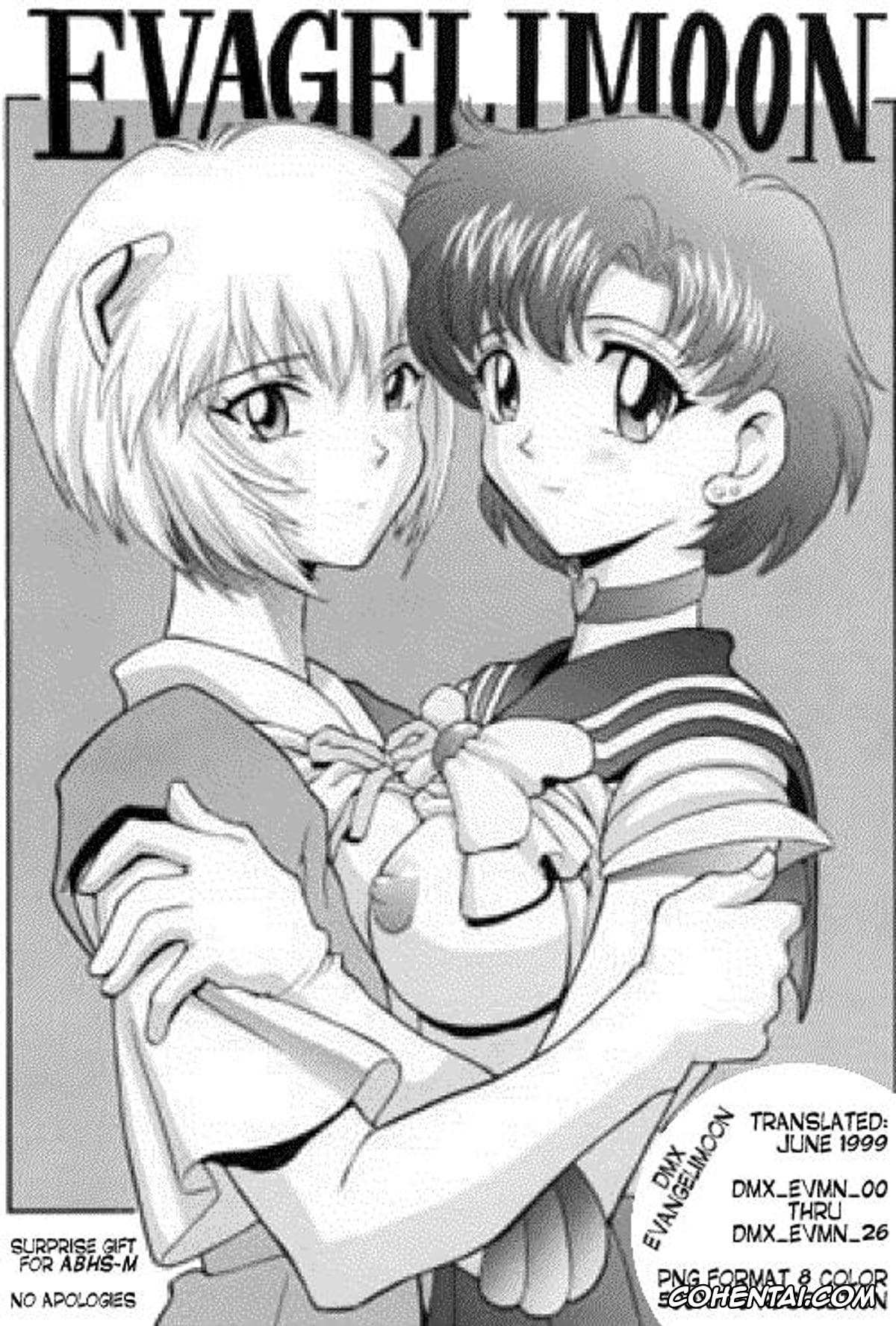Neon Genesis Evangelion xxx, Sailor Moon | Bishoujo Senshi Sailor Moon xxx, Asuka Langley Soryu xxx, Rei Ayanami xxx, Sailor Mars | Rei Hino xxx, Sailor Mercury | Ami Mizuno xxx, Sailor Venus | Minako Aino xxx, Shinji Ikari xxx, EVAGELIMOON (Bishoujo Senshi Sailor Moon, Neon Genesis Evangelion), pagina 1