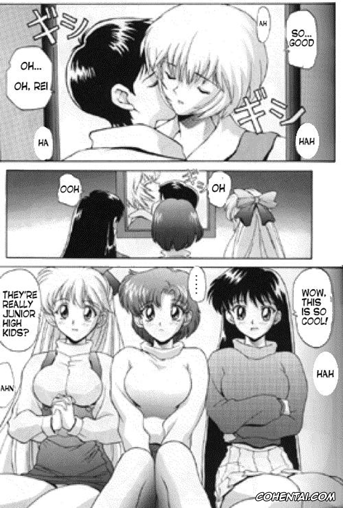 Neon Genesis Evangelion xxx, Sailor Moon | Bishoujo Senshi Sailor Moon xxx, Asuka Langley Soryu xxx, Rei Ayanami xxx, Sailor Mars | Rei Hino xxx, Sailor Mercury | Ami Mizuno xxx, Sailor Venus | Minako Aino xxx, Shinji Ikari xxx, EVAGELIMOON (Bishoujo Senshi Sailor Moon, Neon Genesis Evangelion), pagina 4
