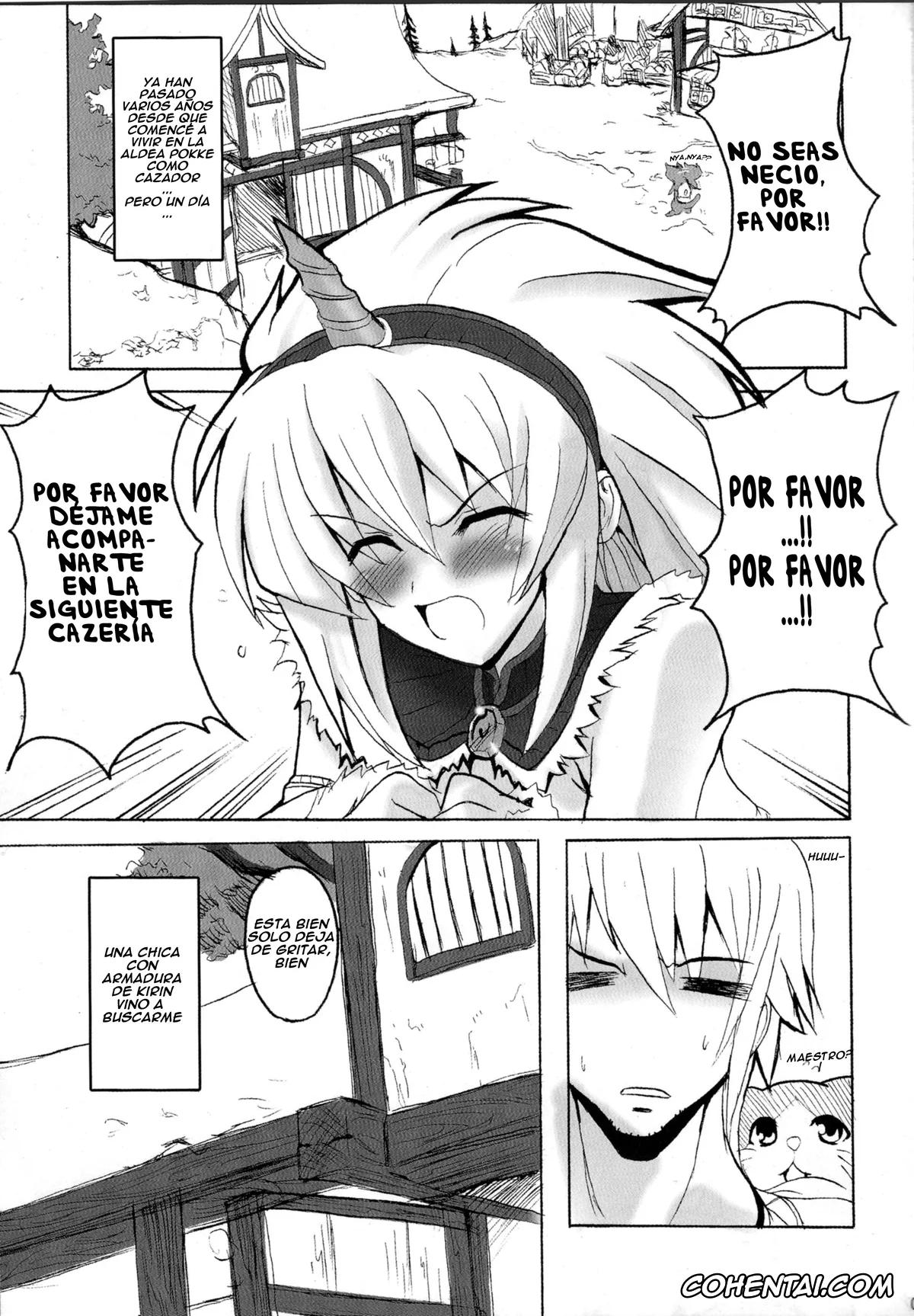 Monster Hunter hentai, Kirin hentai, Kirin no Ongaeshi A Kirin’s Repayment (Monster Hunter), pagina 3