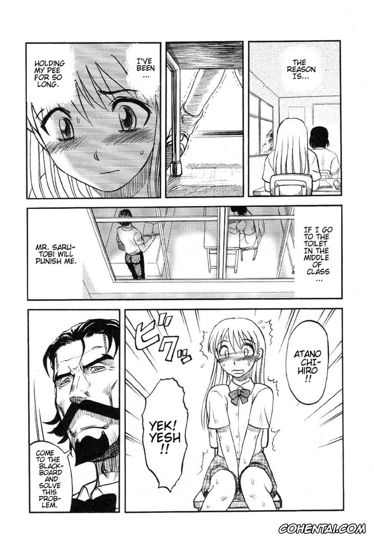 Original hentai, Mr. Sarubato’s Rowdy Classroom, pagina 9