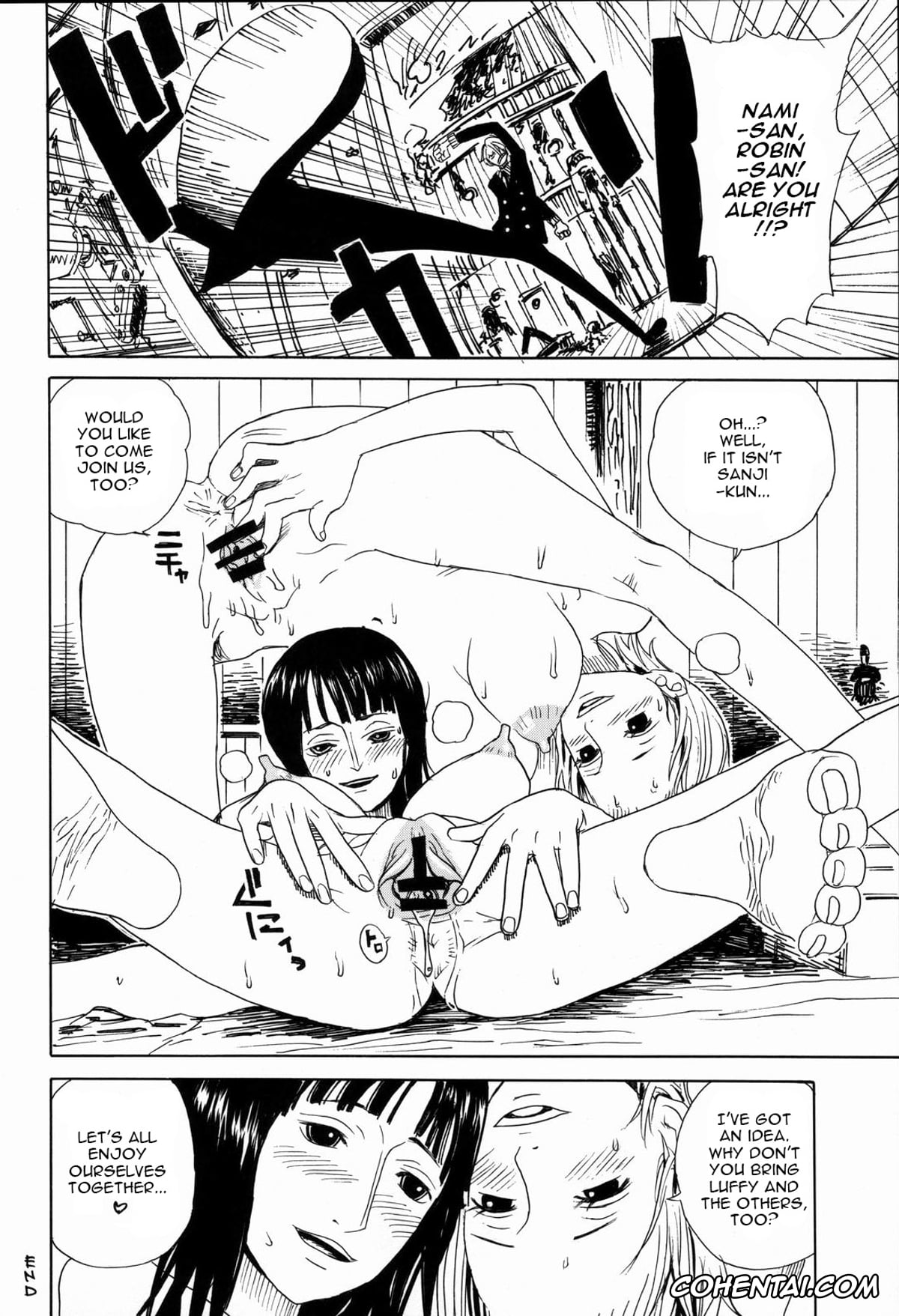 One Piece hentai, Nami hentai, Nico Robin hentai, Leopard Hon 7 (One Piece), pagina 24