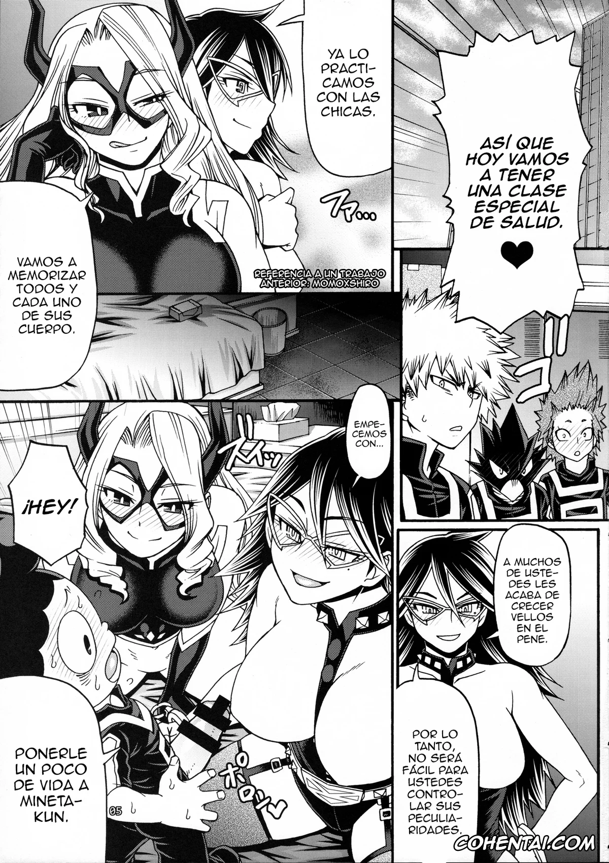My Hero Academia | Boku No Hero Academia xxx, Denki Kaminari xxx, Izuku Midoriya xxx, Momo Yaoyorozu xxx, Mount Lady xxx, Nemuri Kayama xxx, Tenya Iida xxx, Tooru Hagakure xxx, M+M (Boku no Hero Academia), pagina 4
