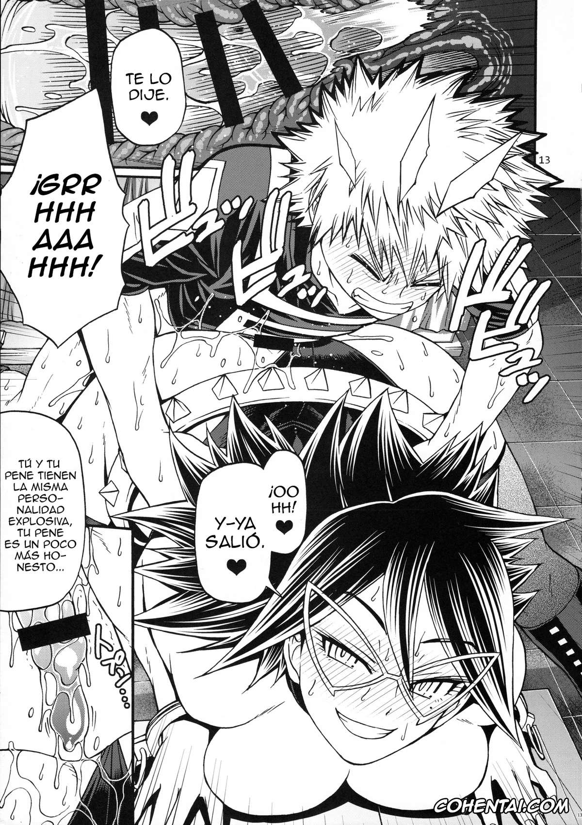 My Hero Academia | Boku No Hero Academia hentai, Denki Kaminari hentai, Izuku Midoriya hentai, Momo Yaoyorozu hentai, Mount Lady hentai, Nemuri Kayama hentai, Tenya Iida hentai, Tooru Hagakure hentai, M+M (Boku no Hero Academia), pagina 12