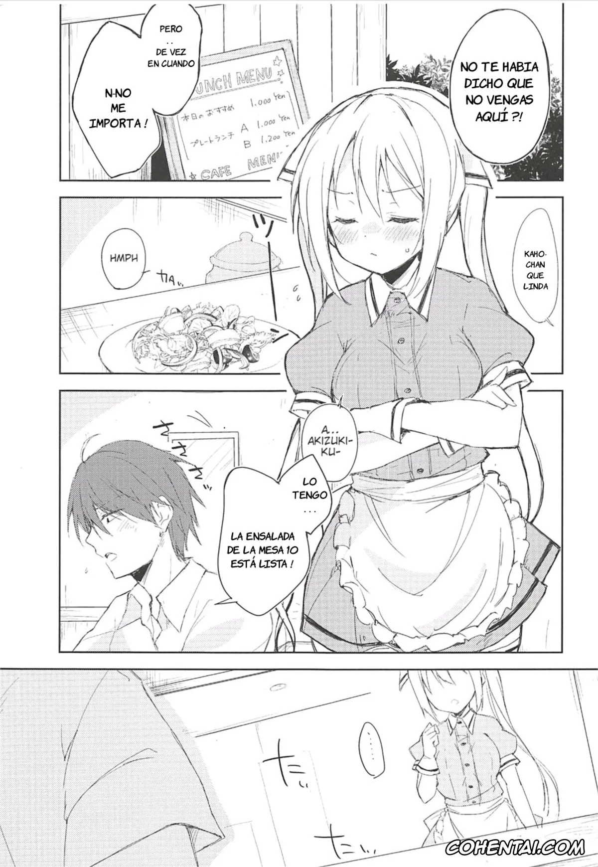 Blend S xxx, Kaho Hinata xxx, Prima volta (Blend S), pagina 4