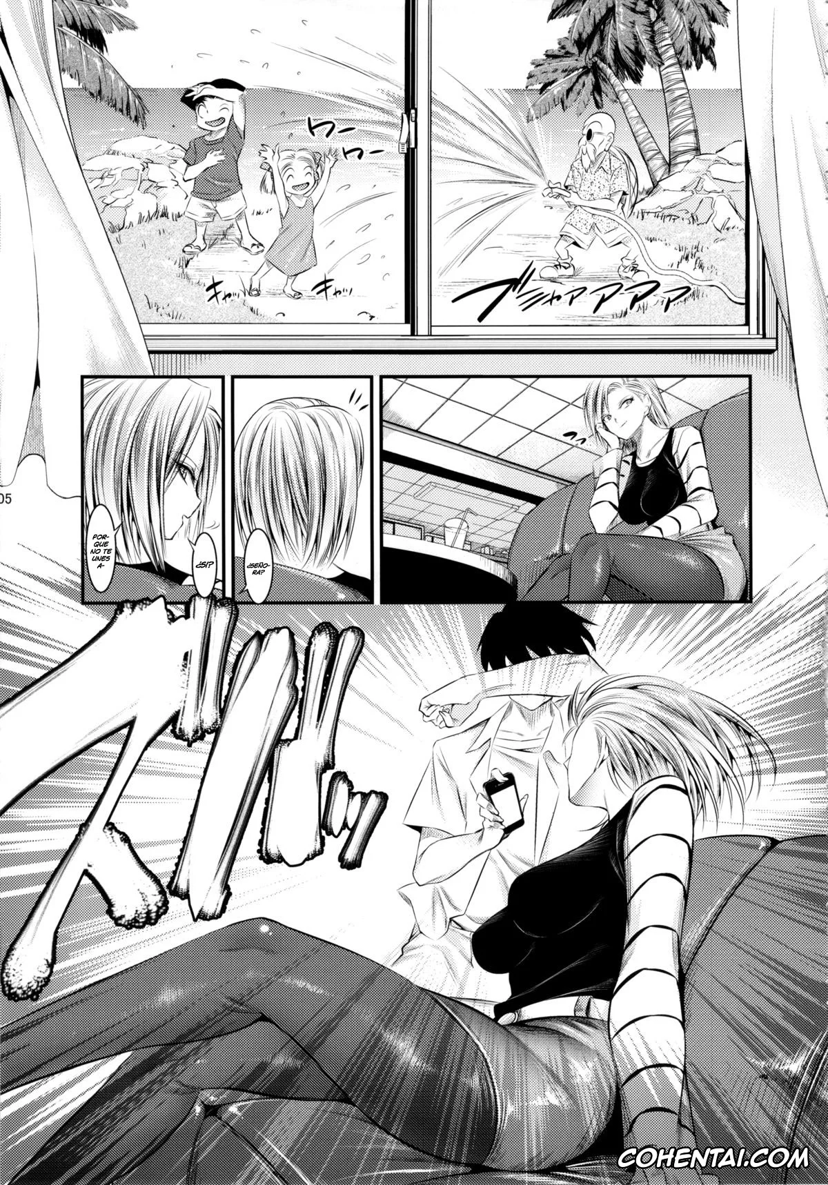 Dragon Ball Z xxx, Android 18 xxx, 18-gou ga Saimin de NTR-reru Hon (Dragon Ball Z), pagina 4