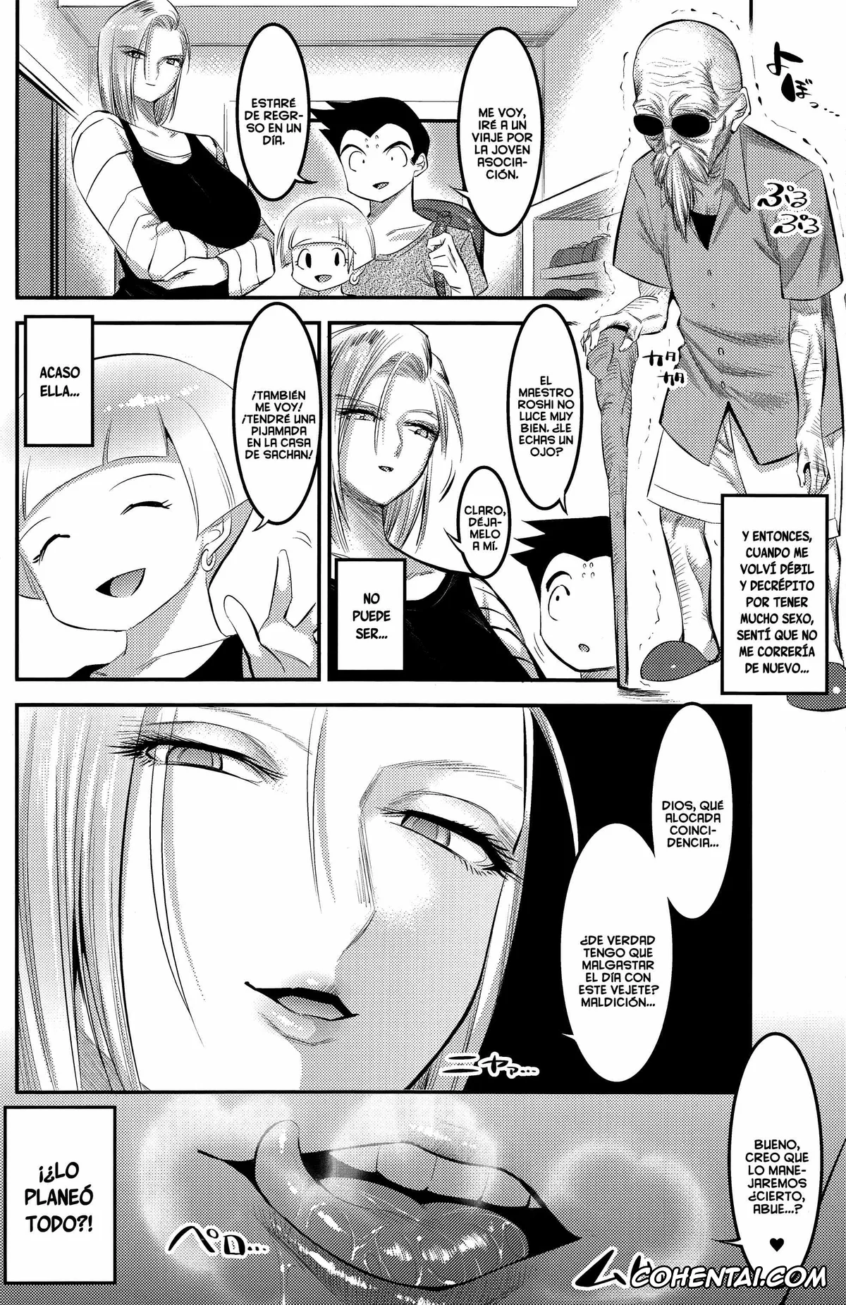 Dragon Ball Z hentai, Android 18 hentai, Master Roshi hentai, 18-gou ni Mainichi Muriyari Semen Shiboritorareru Hon (Dragon Ball Z), pagina 27