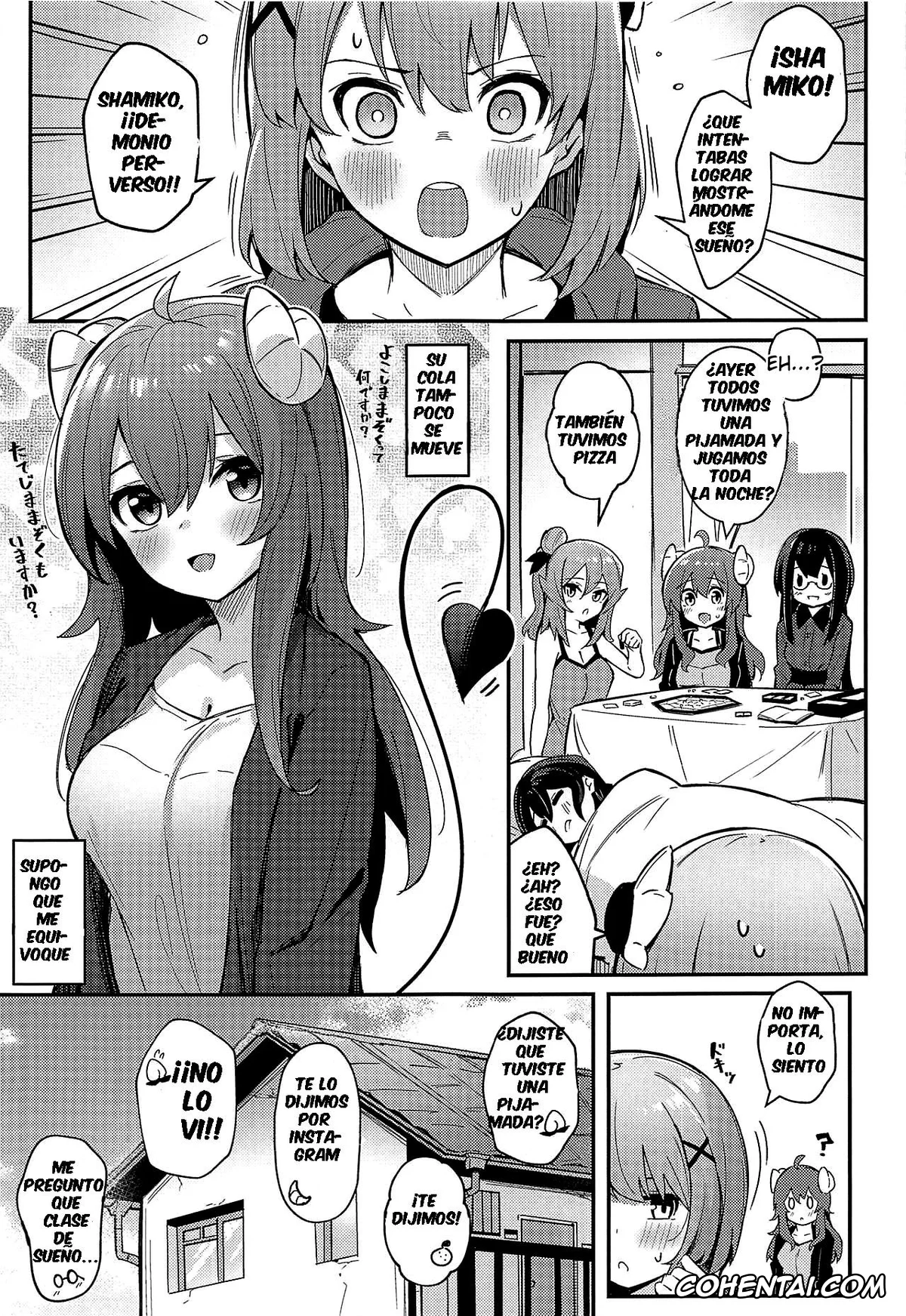 Machikado Mazoku | The Demon Girl Next Door xxx, Momo Chiyoda xxx, Yuko Yoshida | Shamiko xxx, Mazoku no usui Sho (Machikado Mazoku), pagina 4