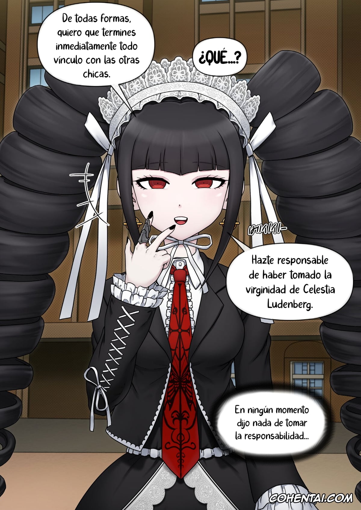 Danganronpa hentai, Celestia Ludenberg hentai, Makoto Naegi hentai, Celestia Ludenberg (Danganronpa), pagina 6