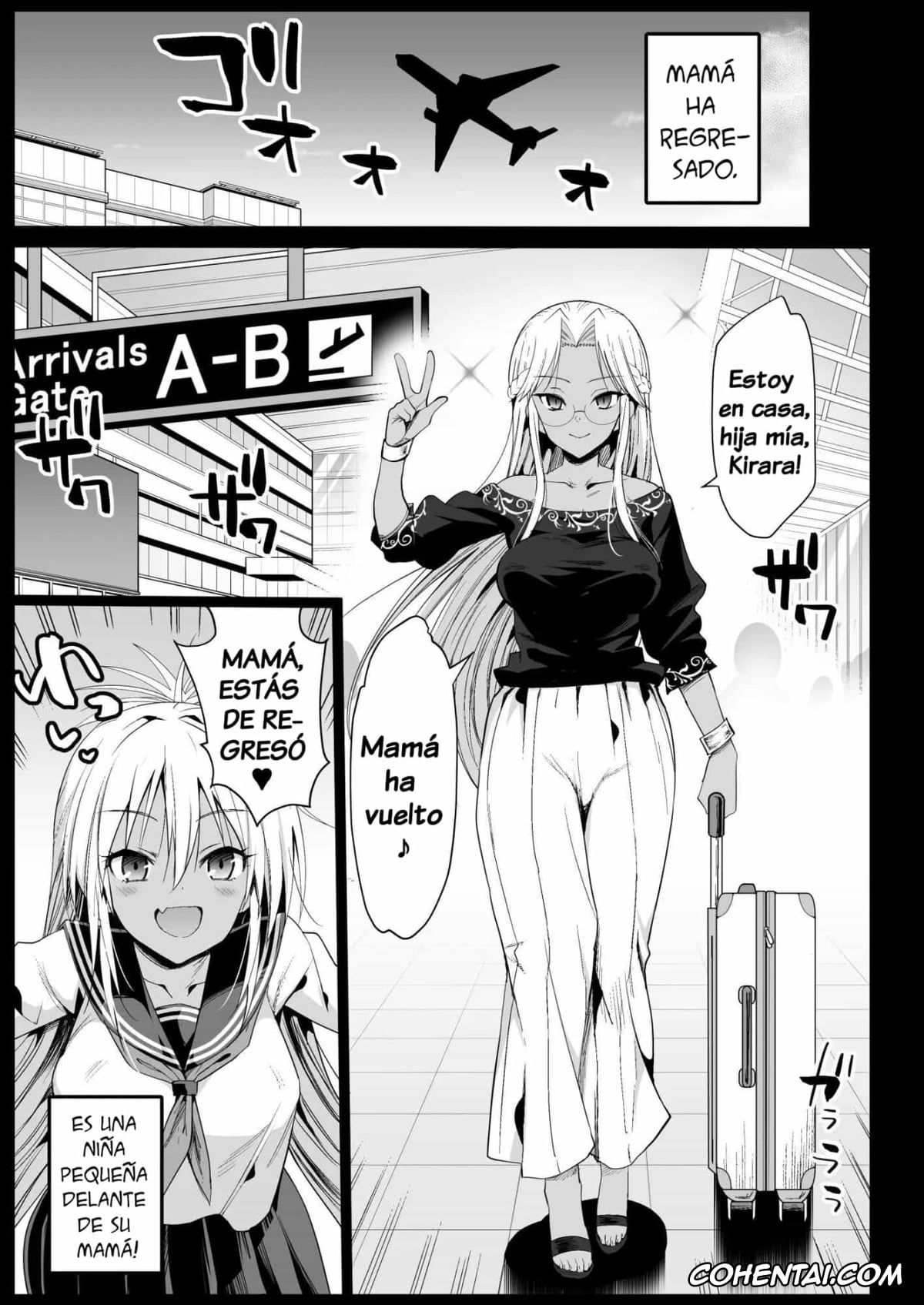 Original hentai, Kyousei Enkou 5 ~Kuro Gal JK o Kane de Dakitai~, pagina 3