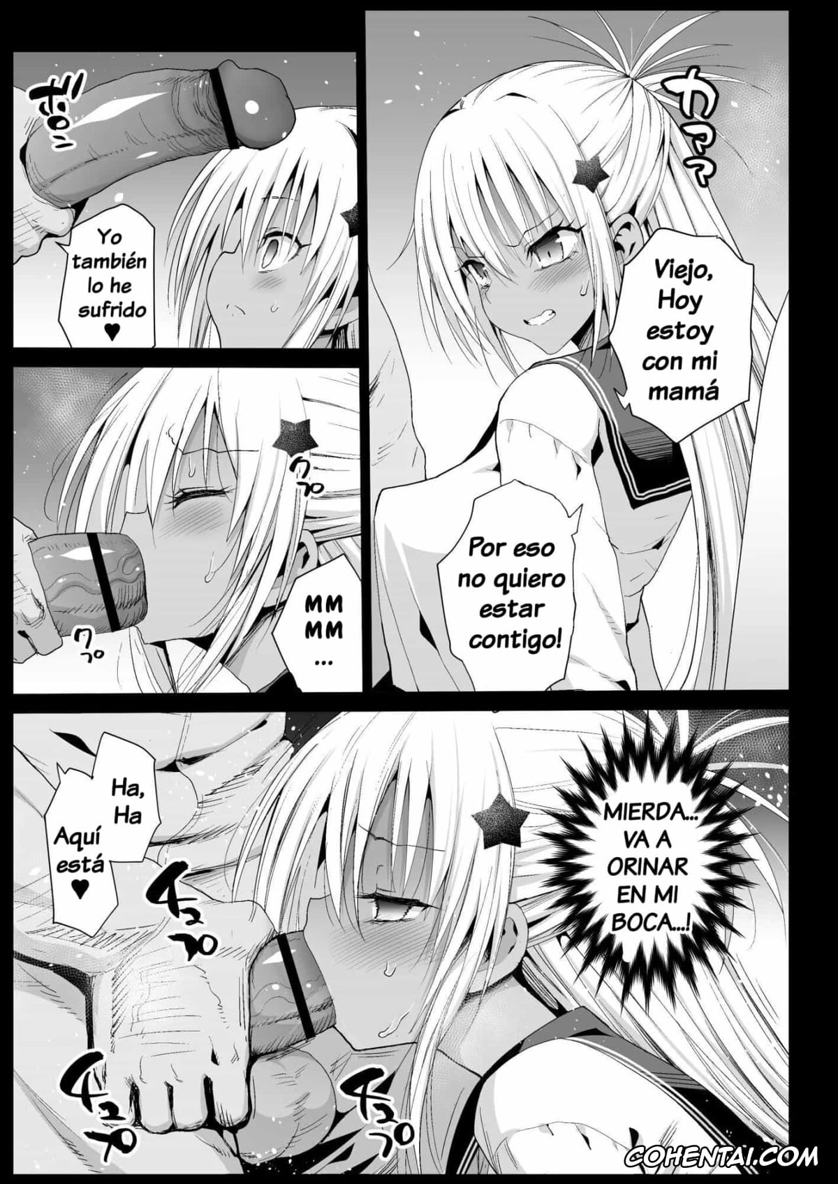 Original hentai, Kyousei Enkou 5 ~Kuro Gal JK o Kane de Dakitai~, pagina 9