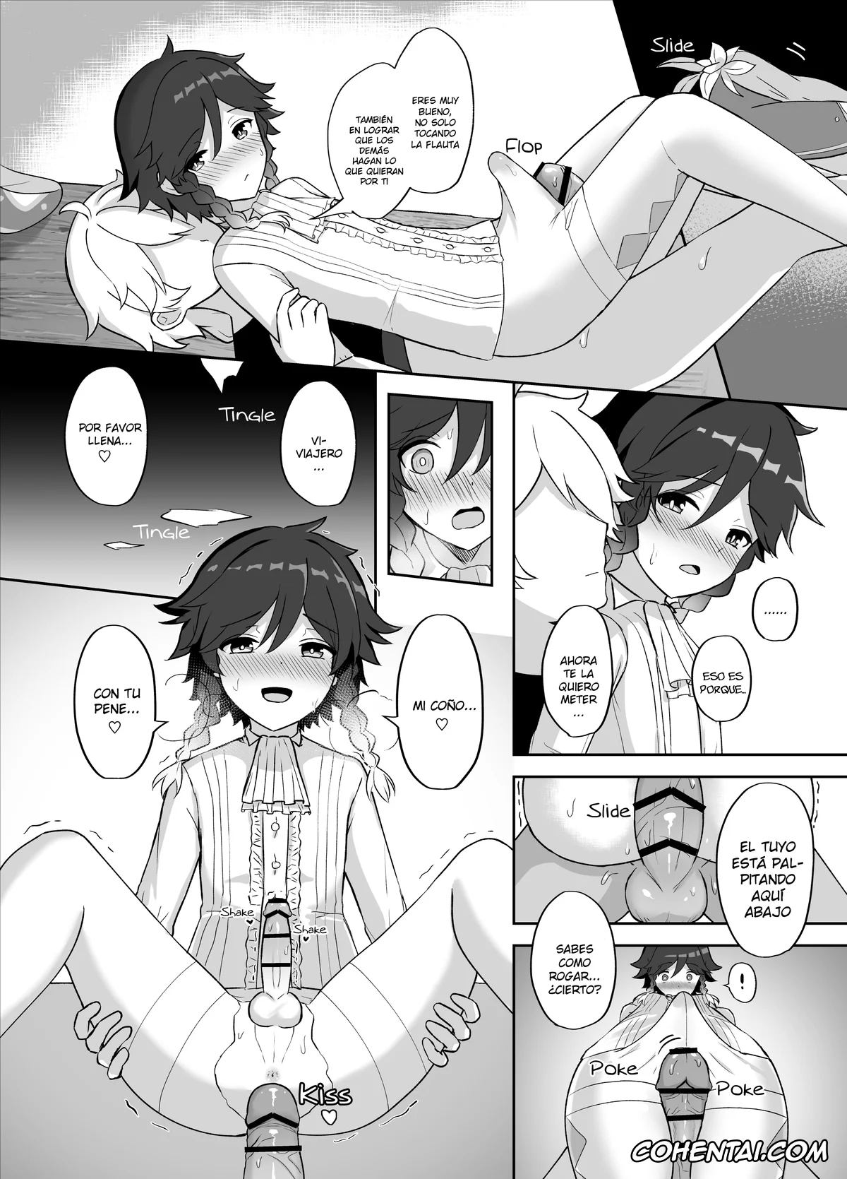Genshin Impact hentai, Aether hentai, Venti hentai, Tomoru Umi ni Kaze wa Fuku (Genshin Impact), pagina 15