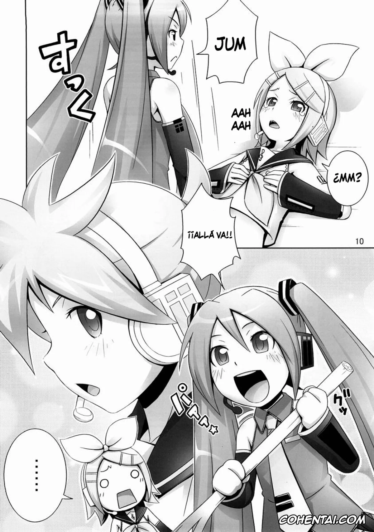 VOCALOID hentai, Miku Hatsune hentai, Rin Kagamine hentai, Mixture (Vocaloid), pagina 9
