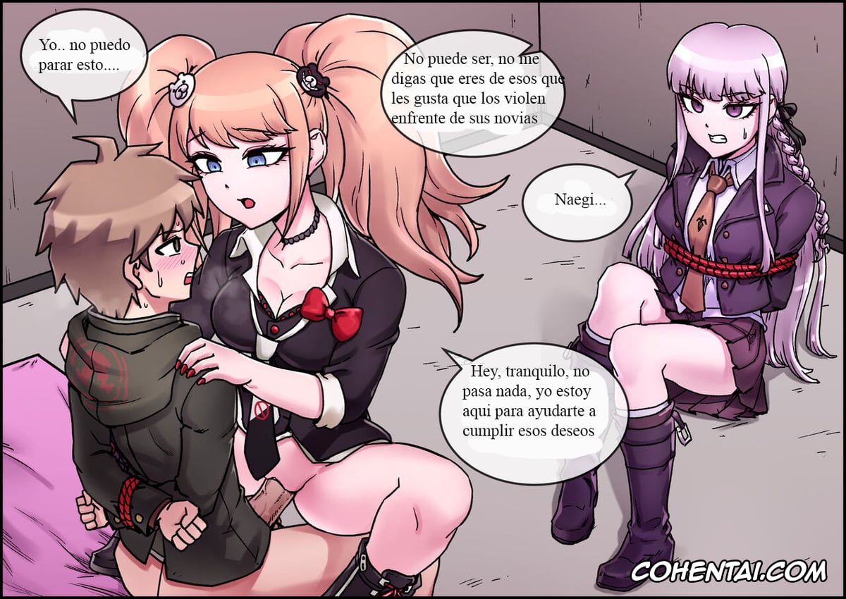 Danganronpa porno, Junko Enoshima porno, Kyouko Kirigiri porno, Makoto Naegi porno, Enoshima Junko Reverse Rape (Danganronpa), pagina 5