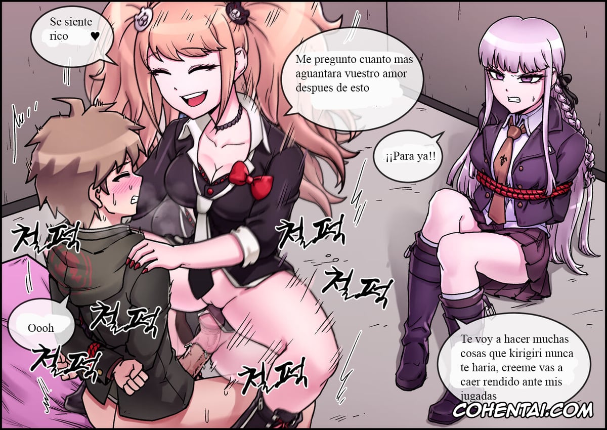 Danganronpa hentai, Junko Enoshima hentai, Kyouko Kirigiri hentai, Makoto Naegi hentai, Enoshima Junko Reverse Rape (Danganronpa), pagina 6